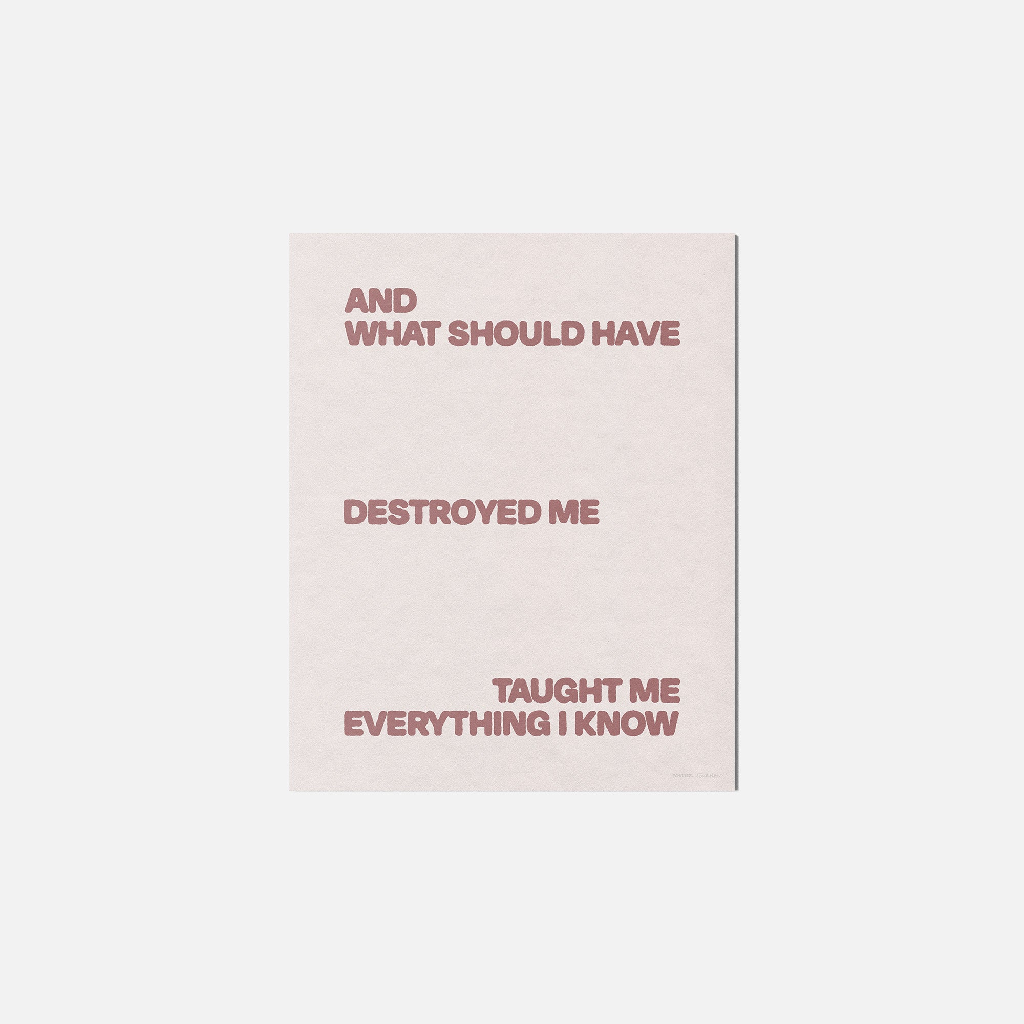DESTROYED PRINT
