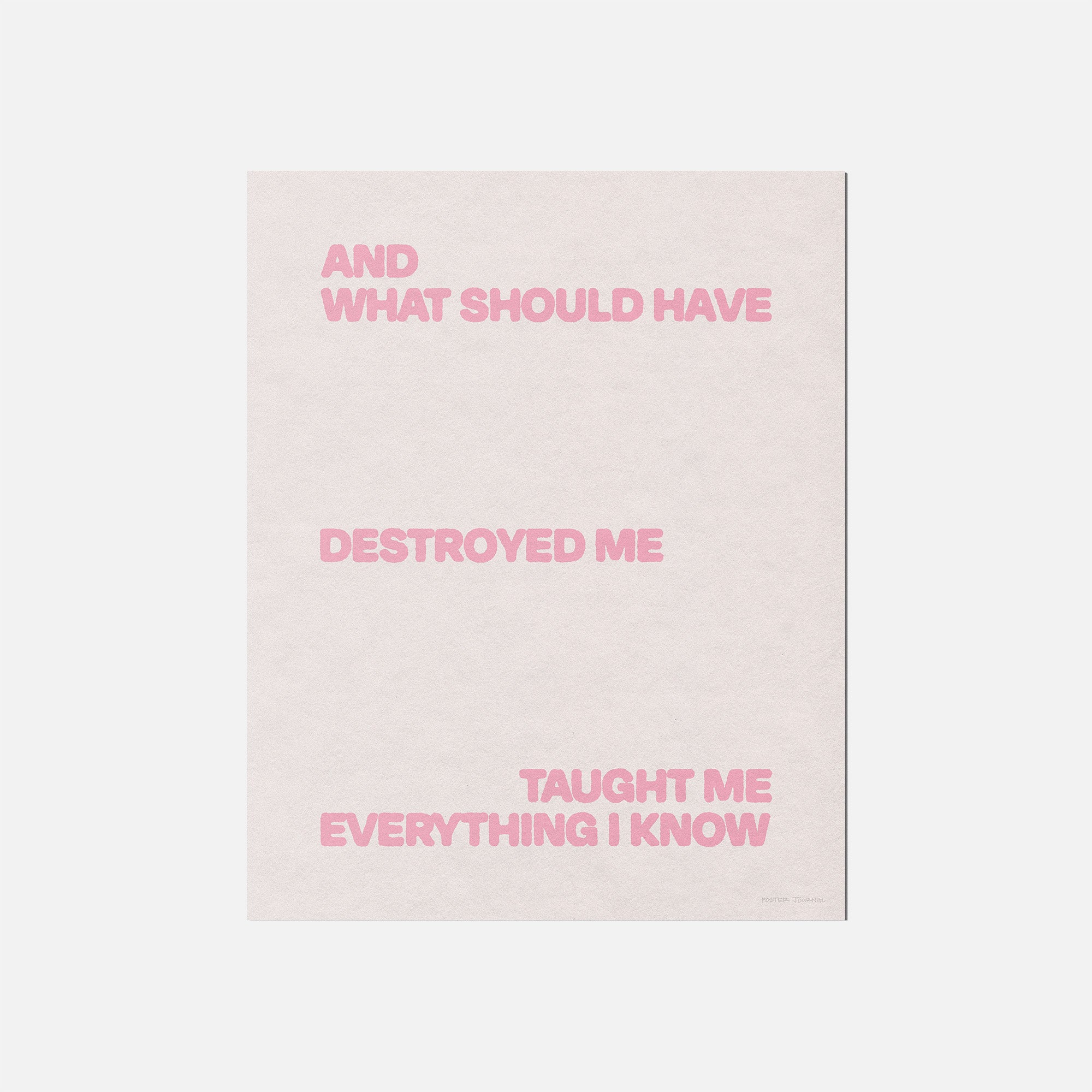 DESTROYED PRINT