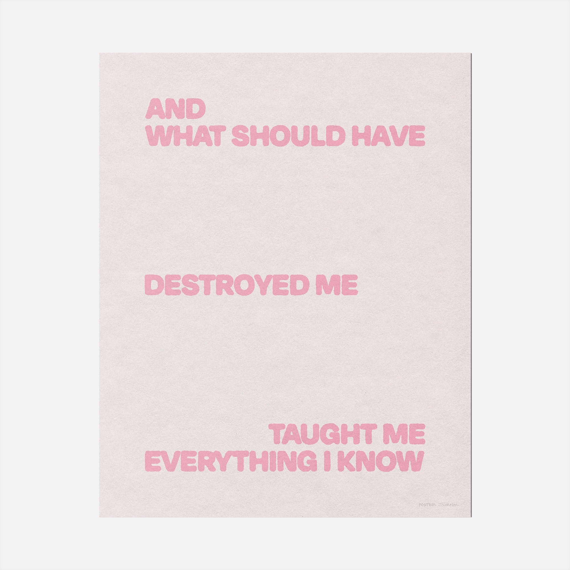 DESTROYED PRINT