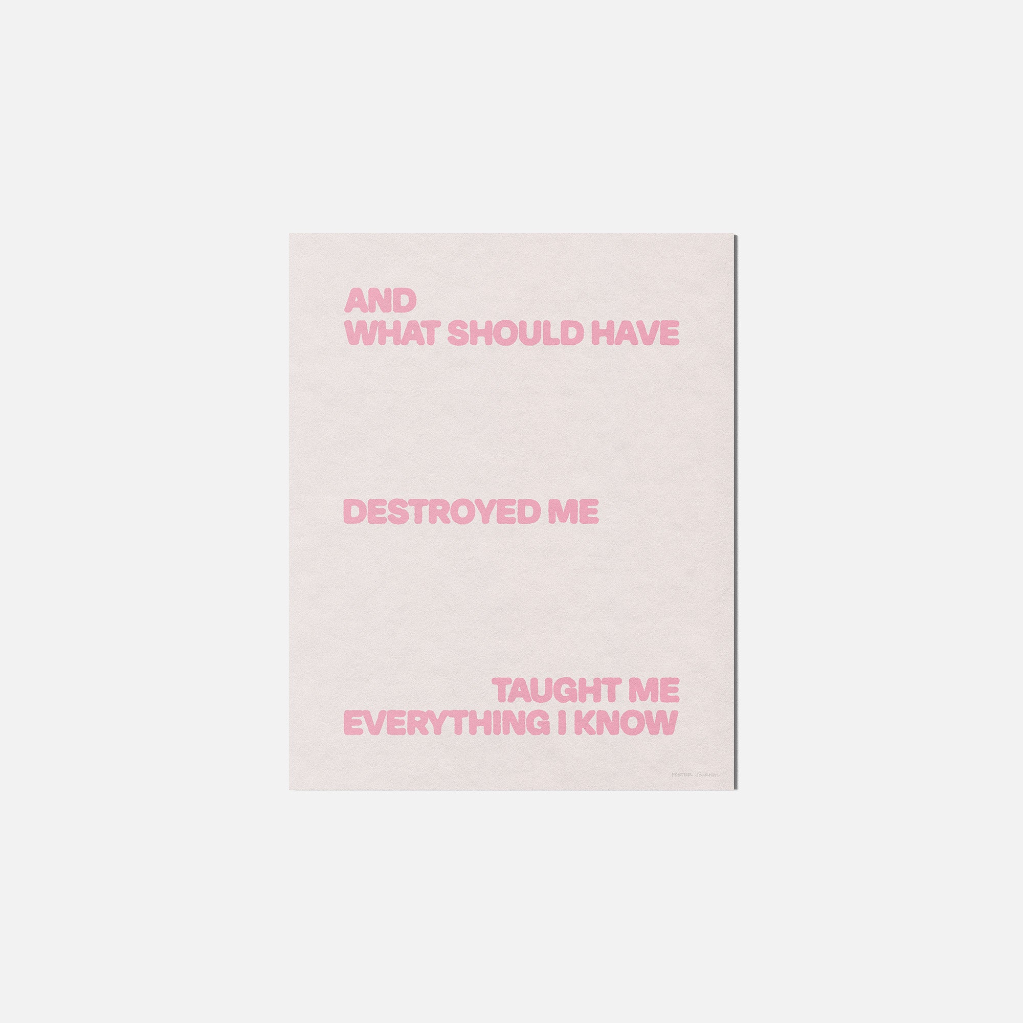 DESTROYED PRINT