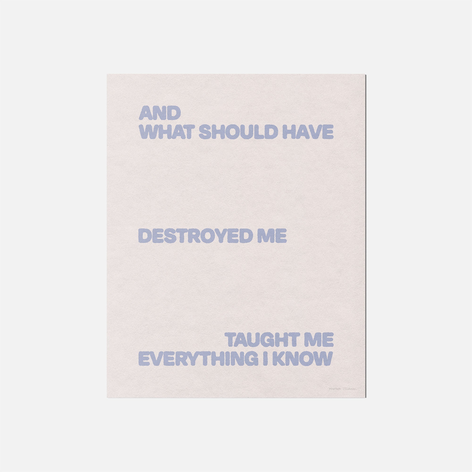 DESTROYED PRINT