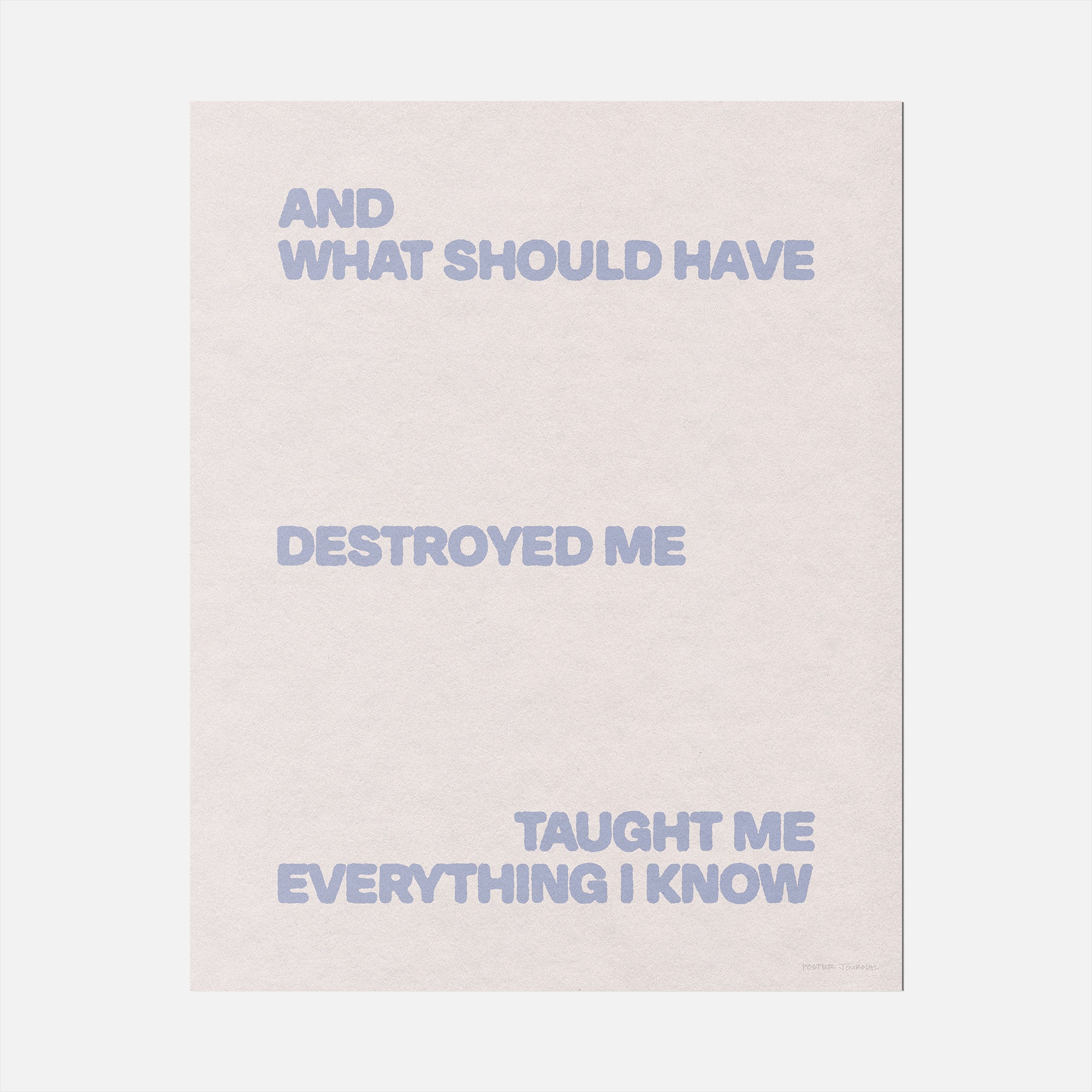 DESTROYED PRINT
