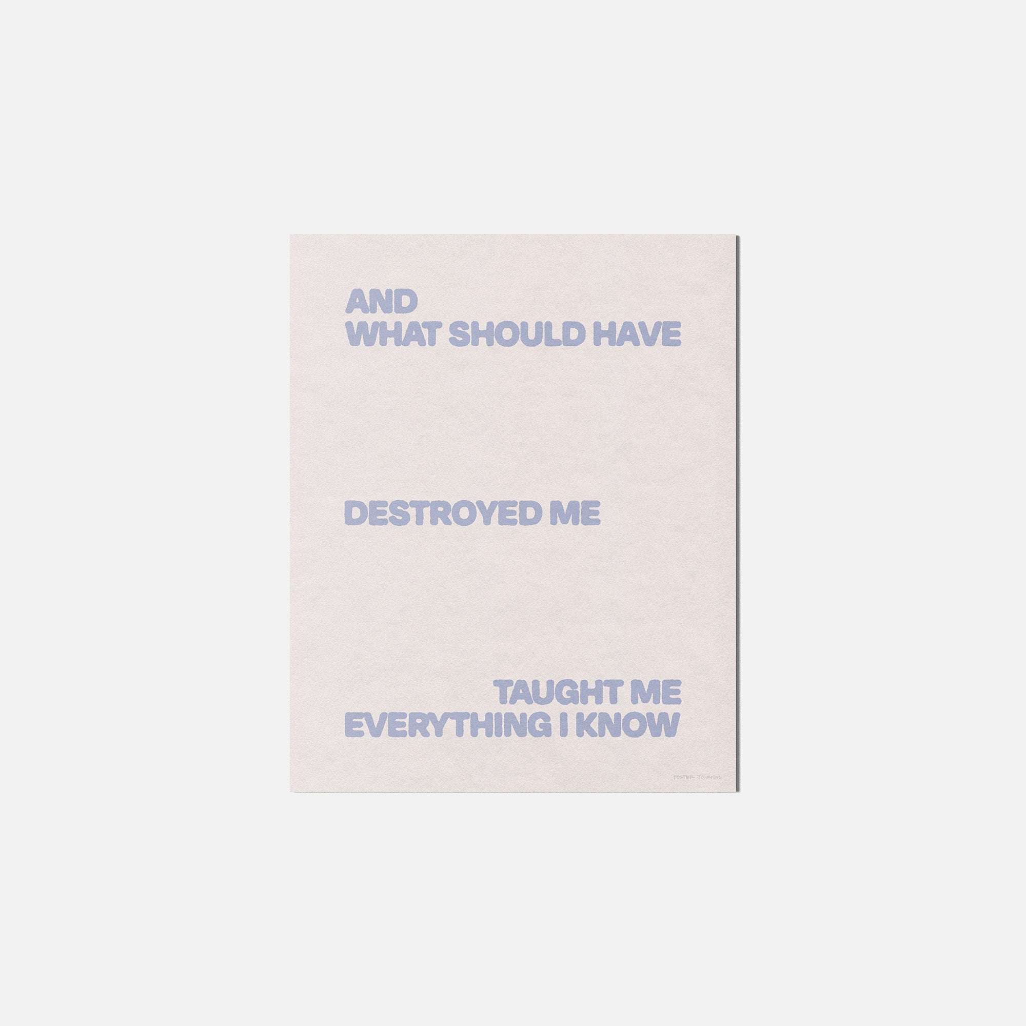 DESTROYED PRINT