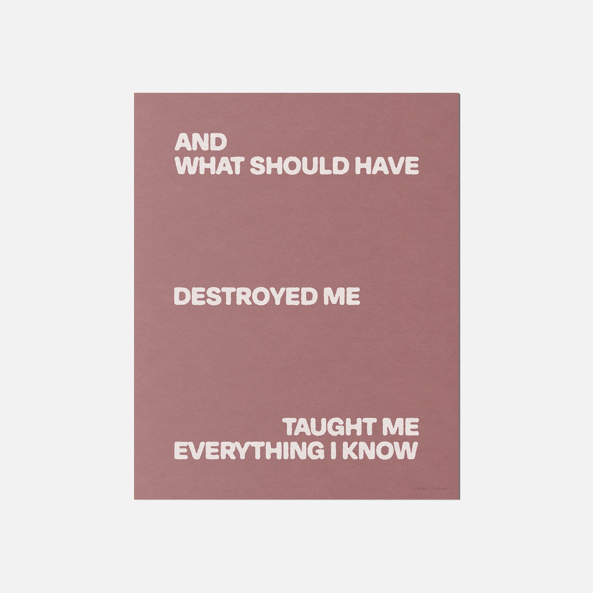 DESTROYED PRINT