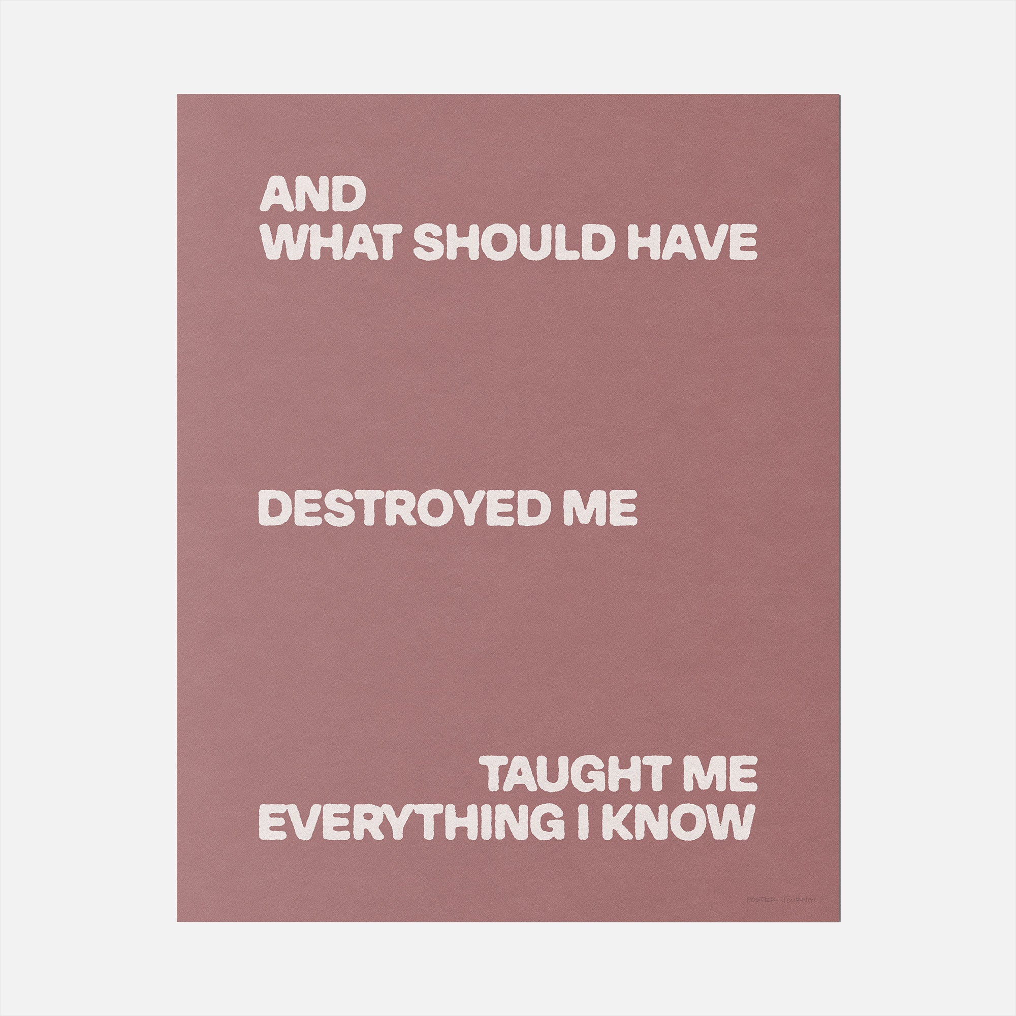 DESTROYED PRINT