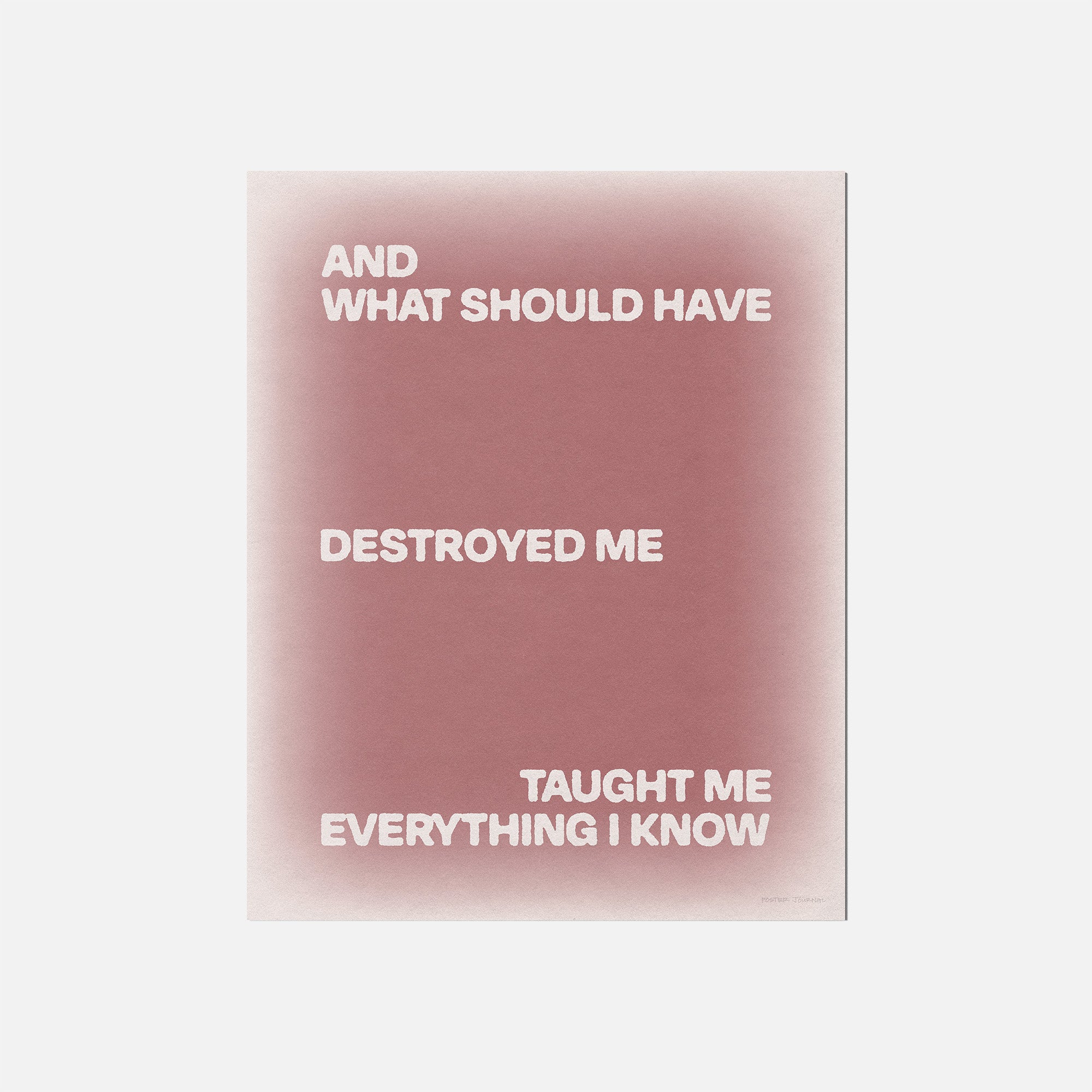 DESTROYED PRINT