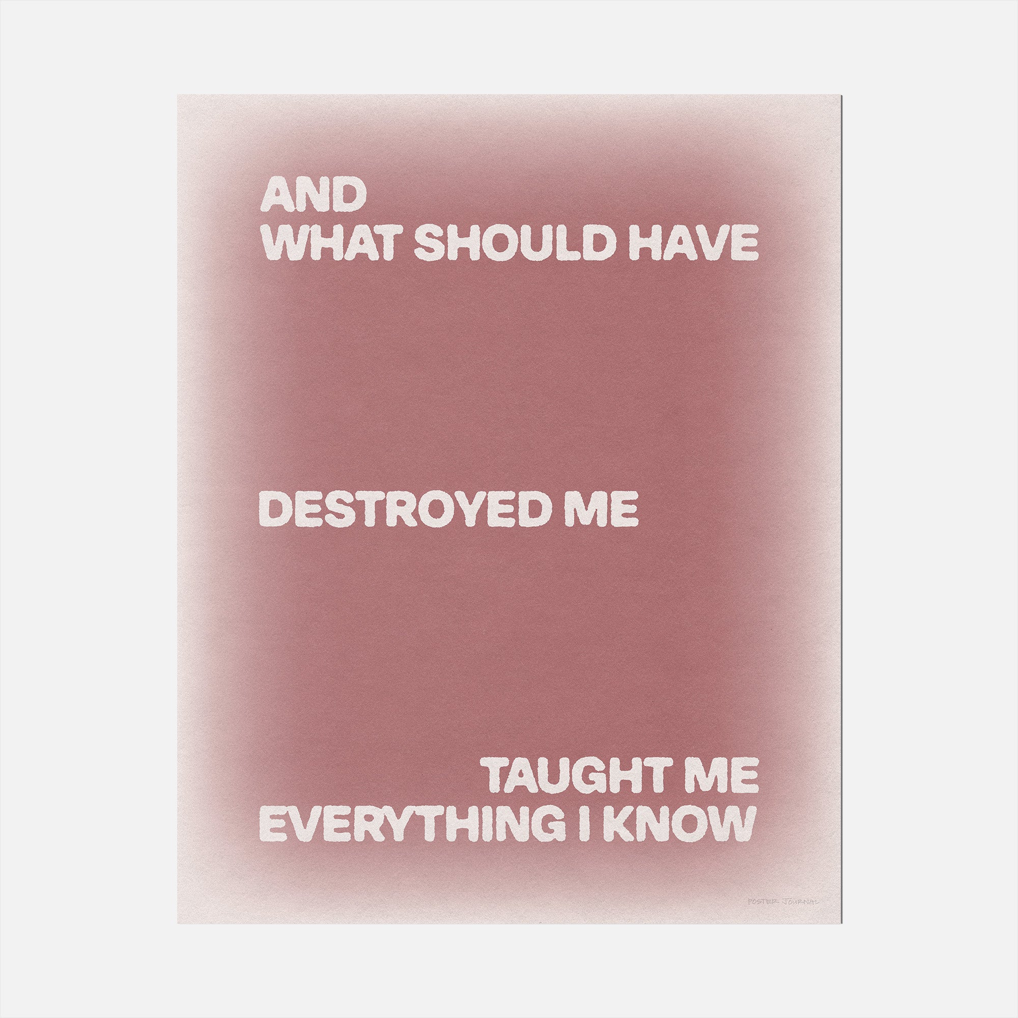 DESTROYED PRINT