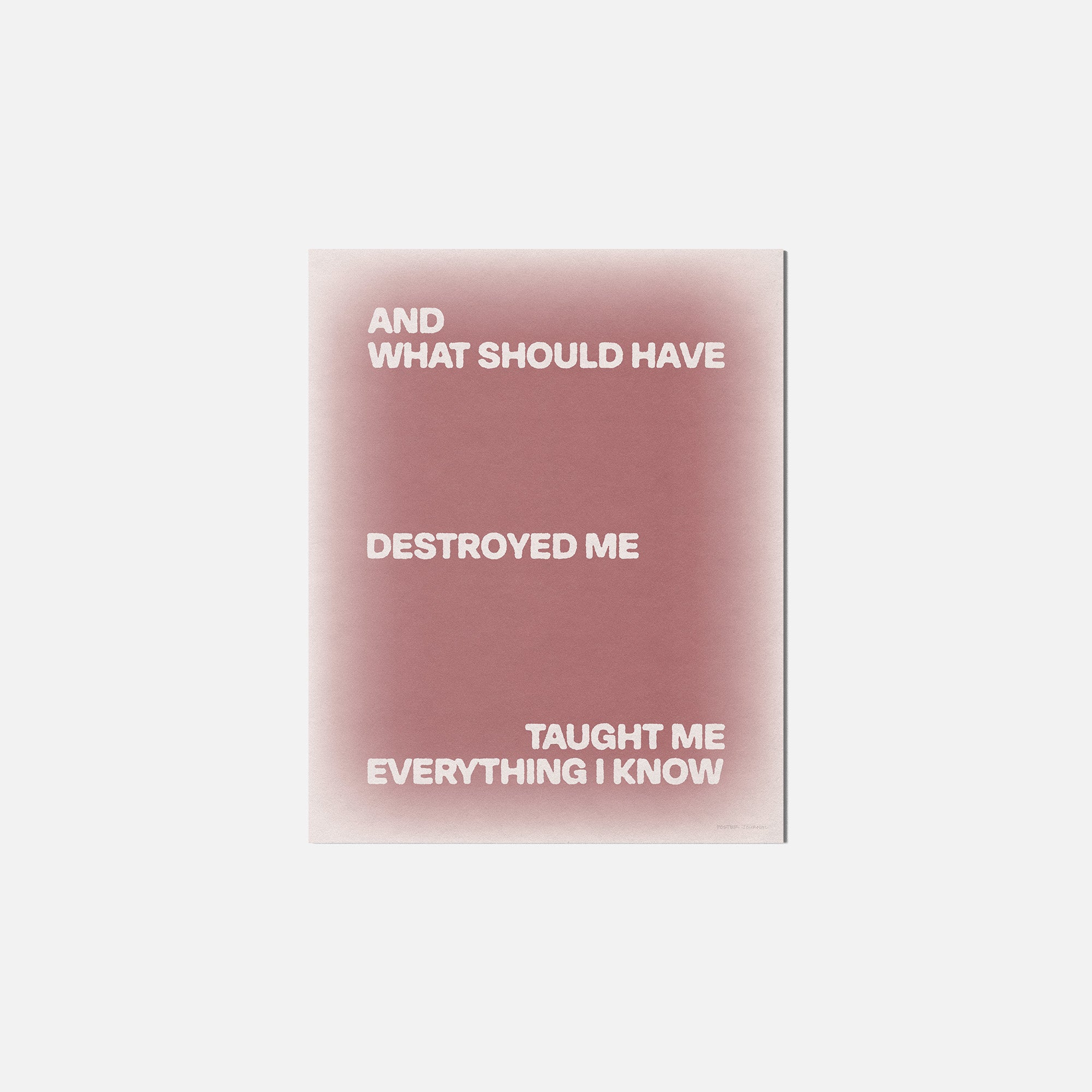 DESTROYED PRINT