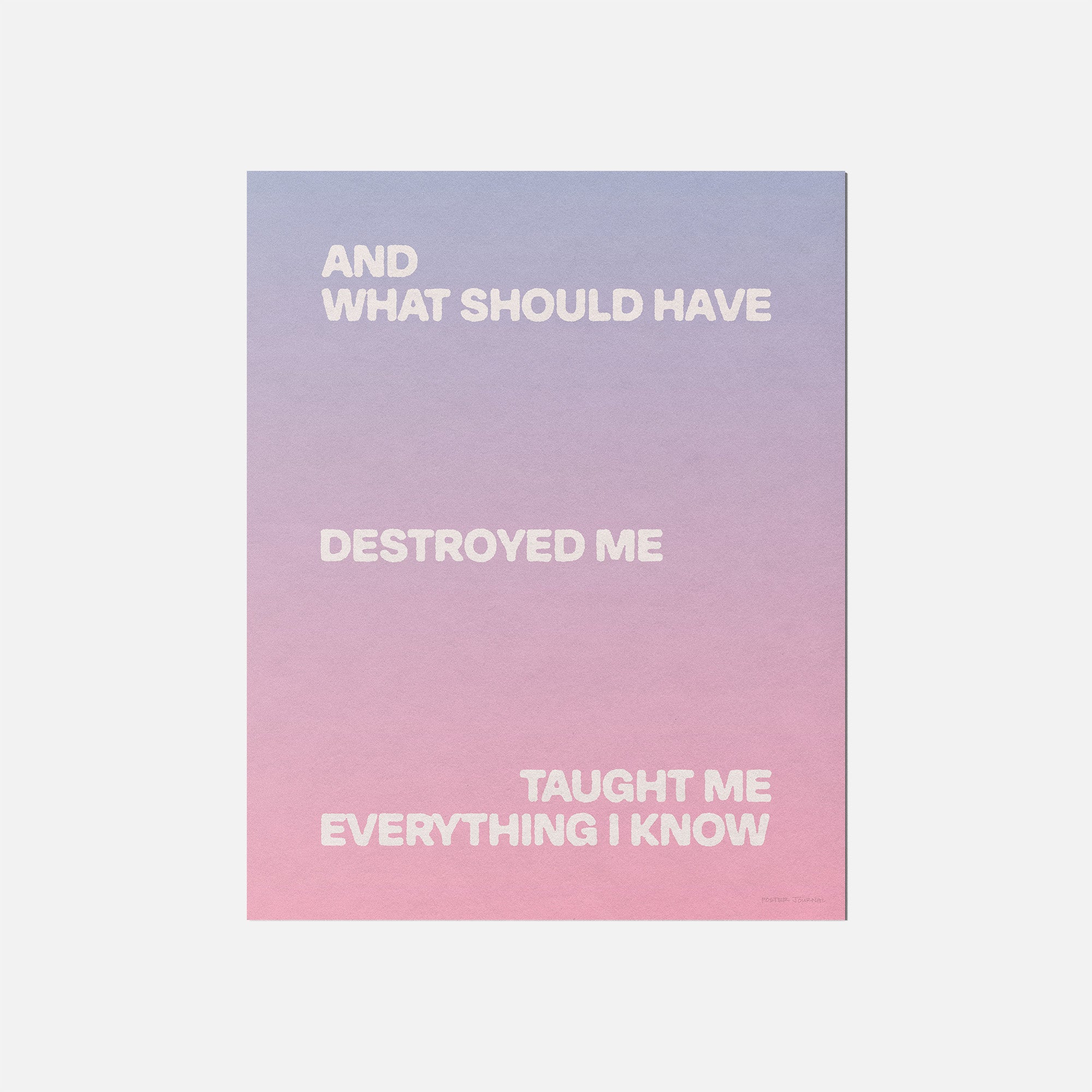 DESTROYED PRINT