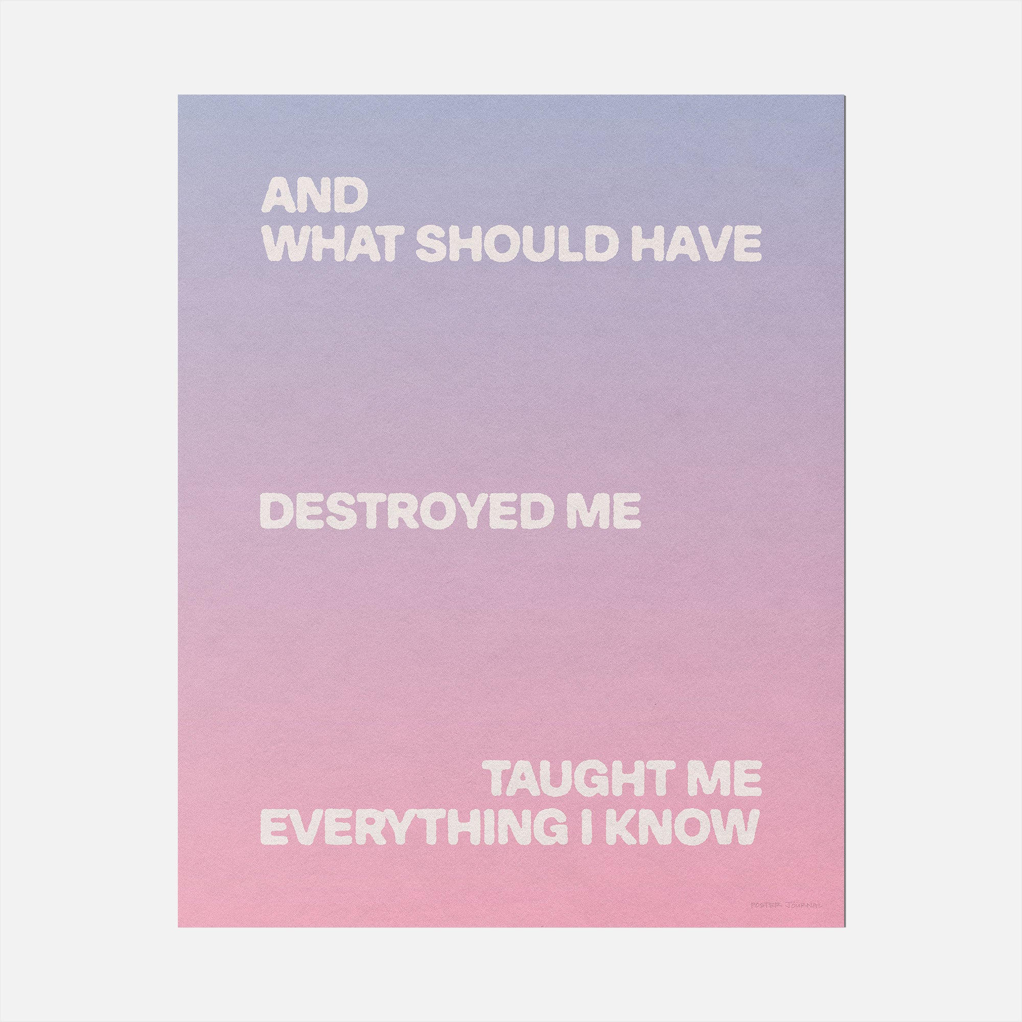 DESTROYED PRINT