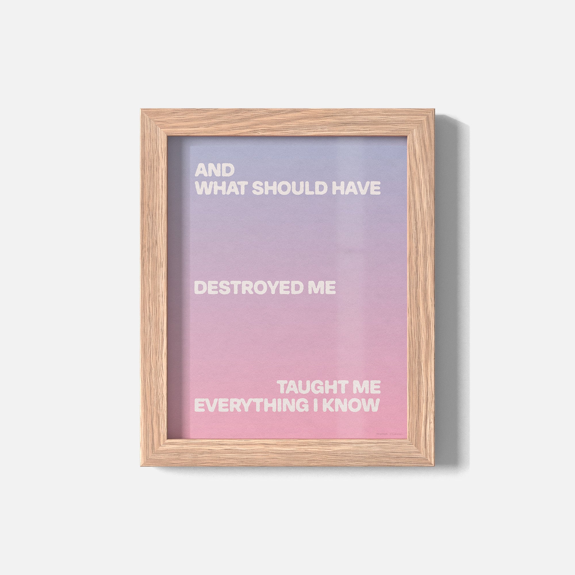 DESTROYED PRINT