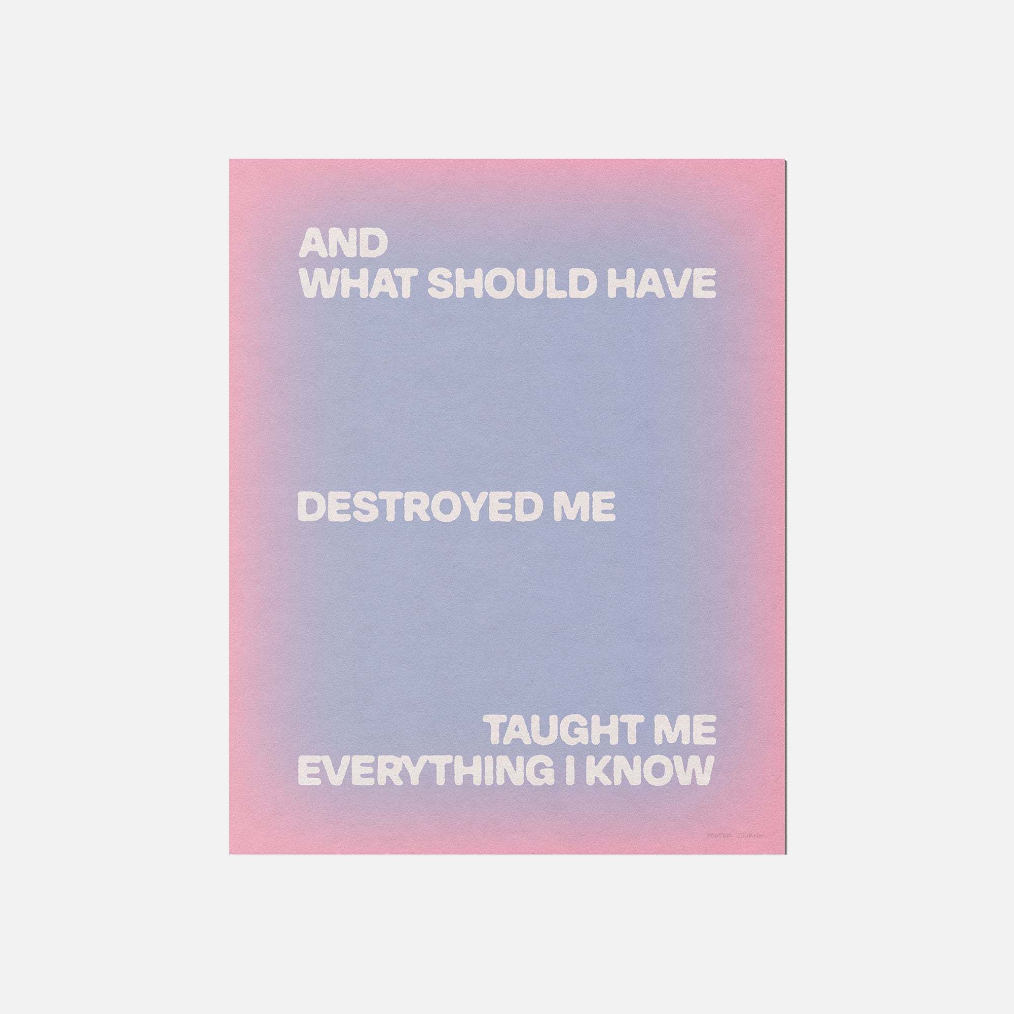 DESTROYED PRINT