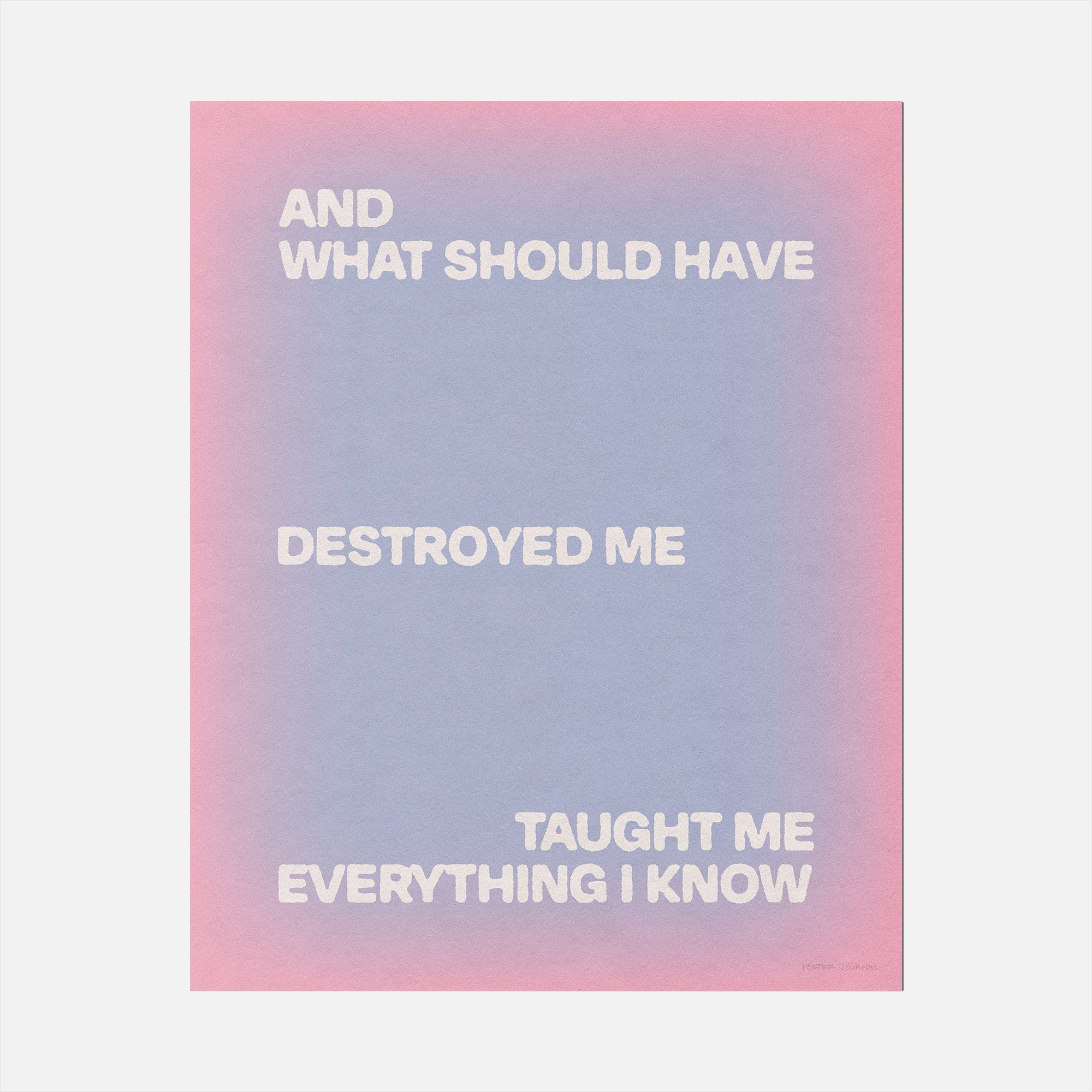 DESTROYED PRINT