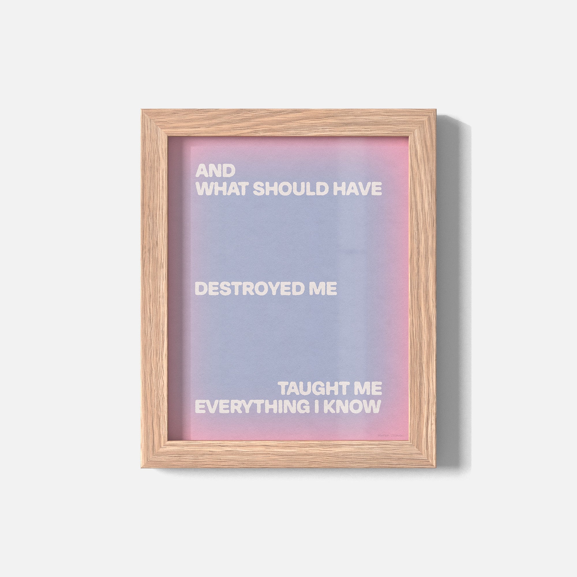 DESTROYED PRINT