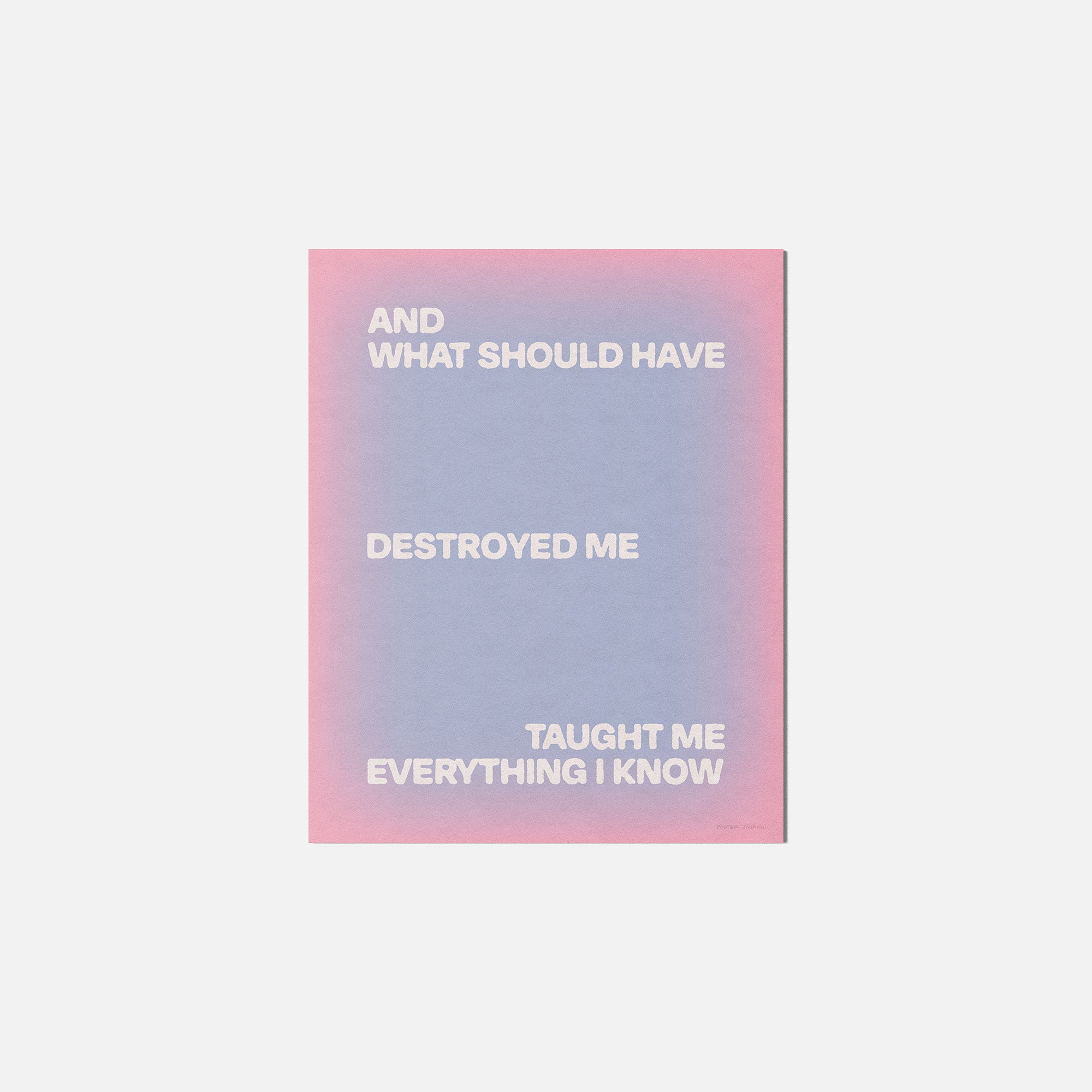 DESTROYED PRINT
