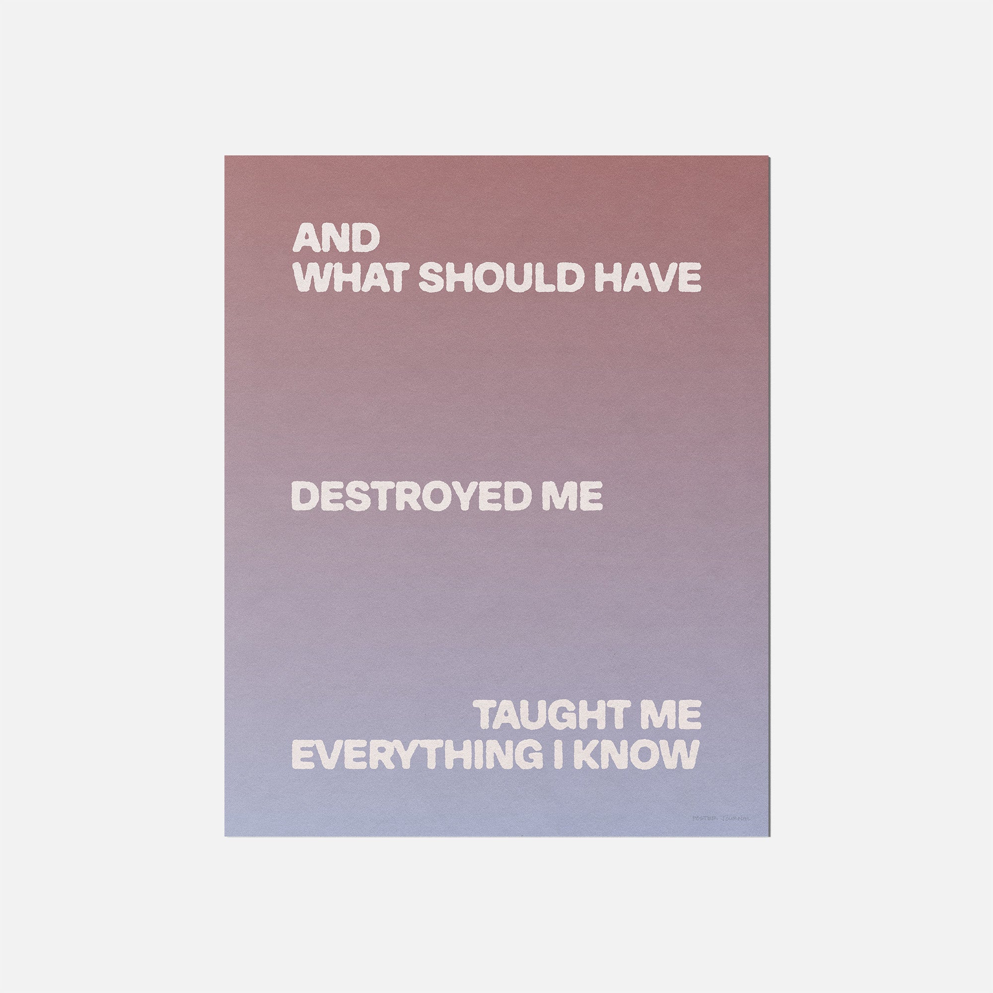 DESTROYED PRINT
