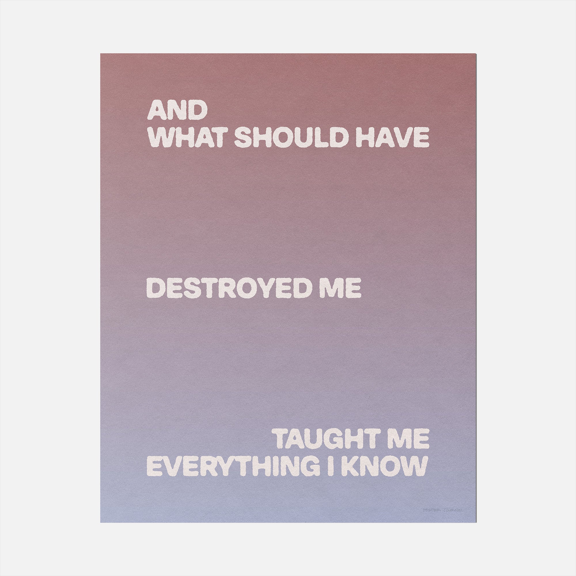 DESTROYED PRINT