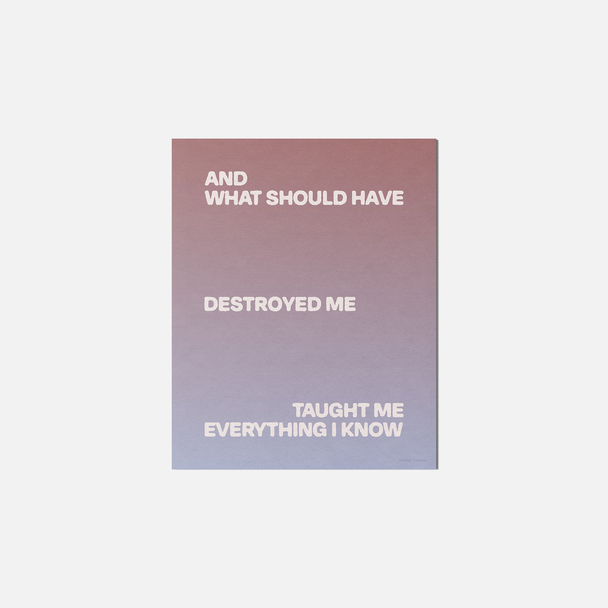 DESTROYED PRINT