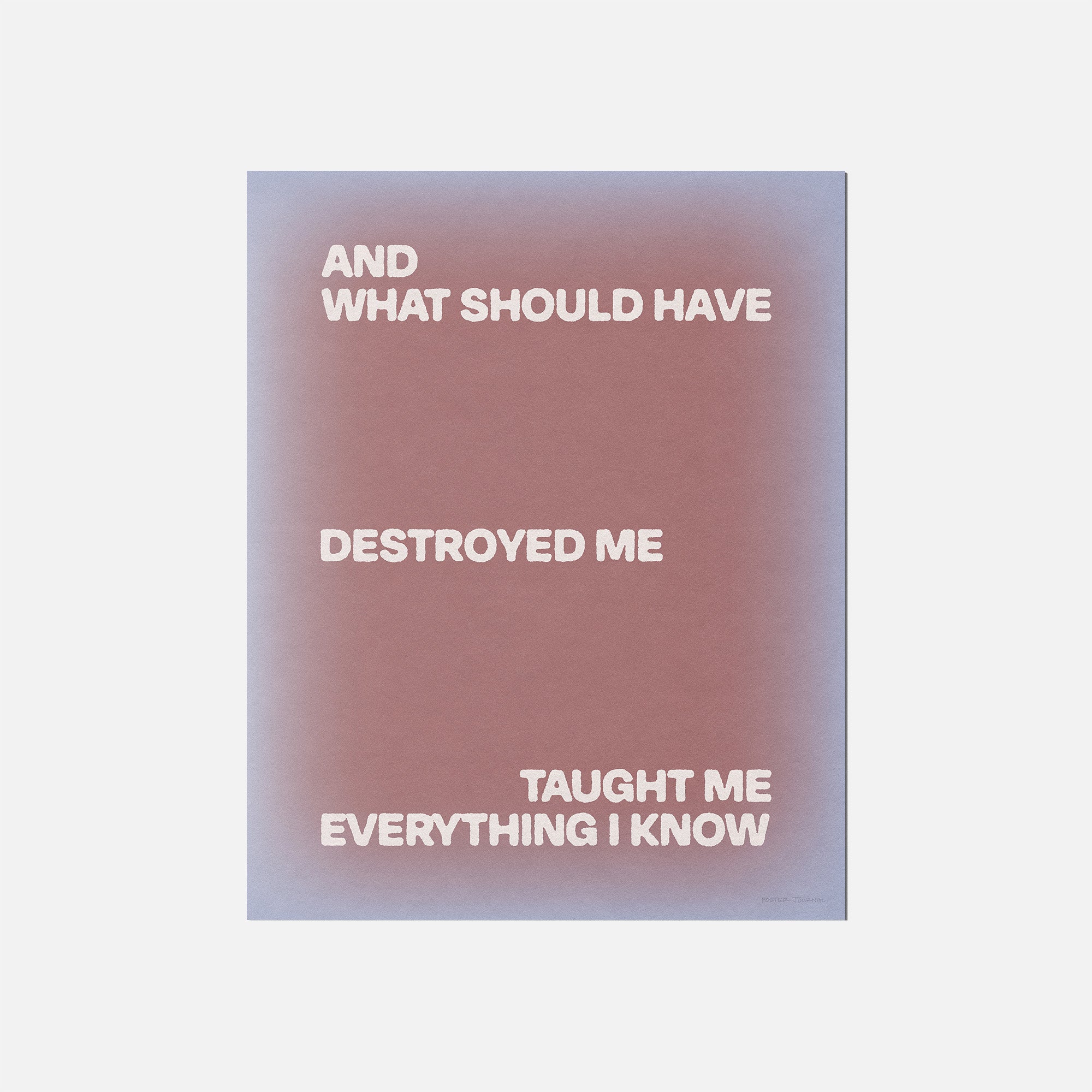DESTROYED PRINT