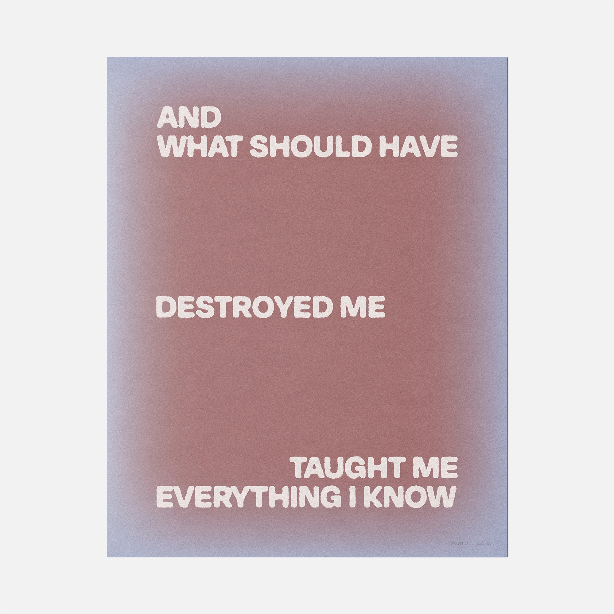 DESTROYED PRINT