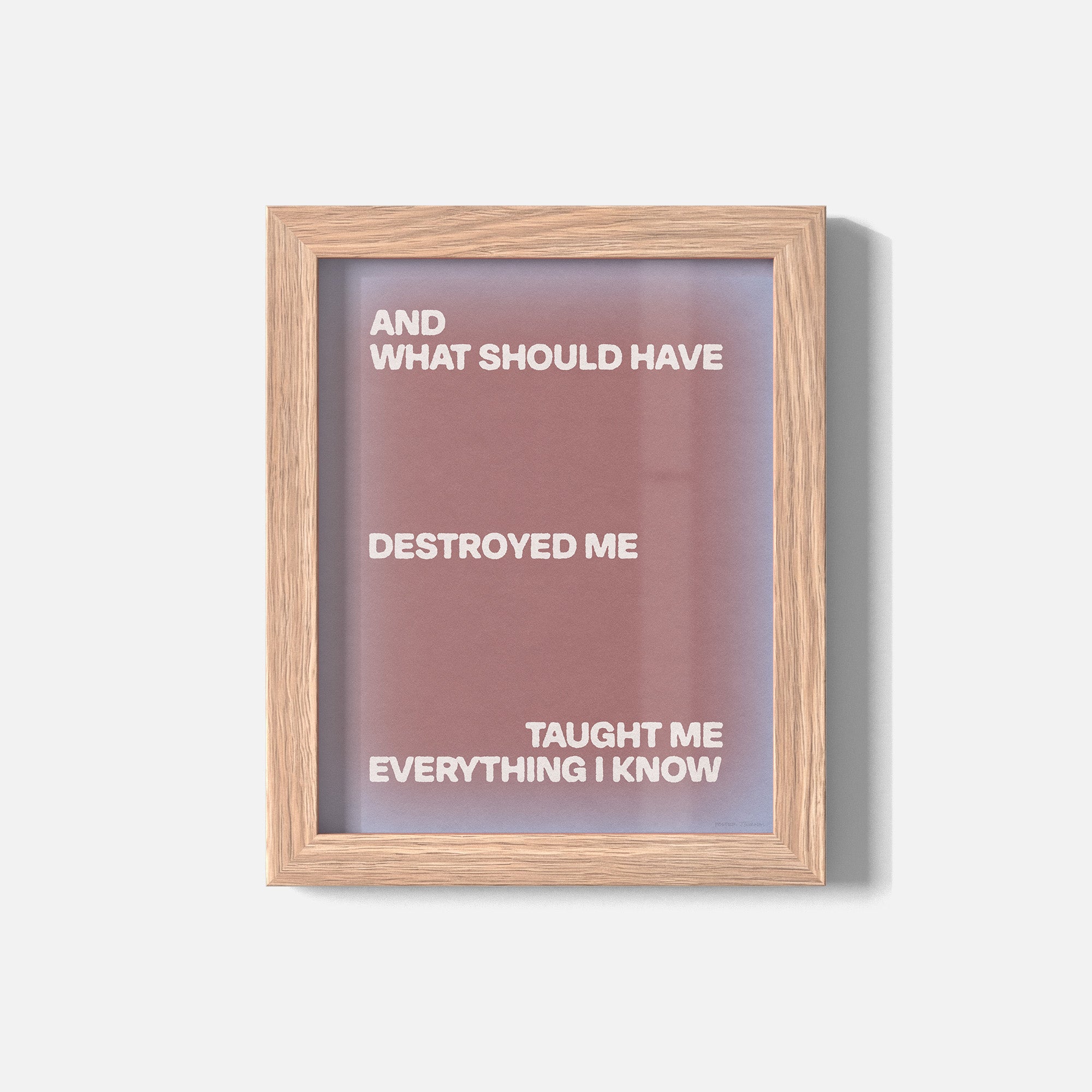 DESTROYED PRINT