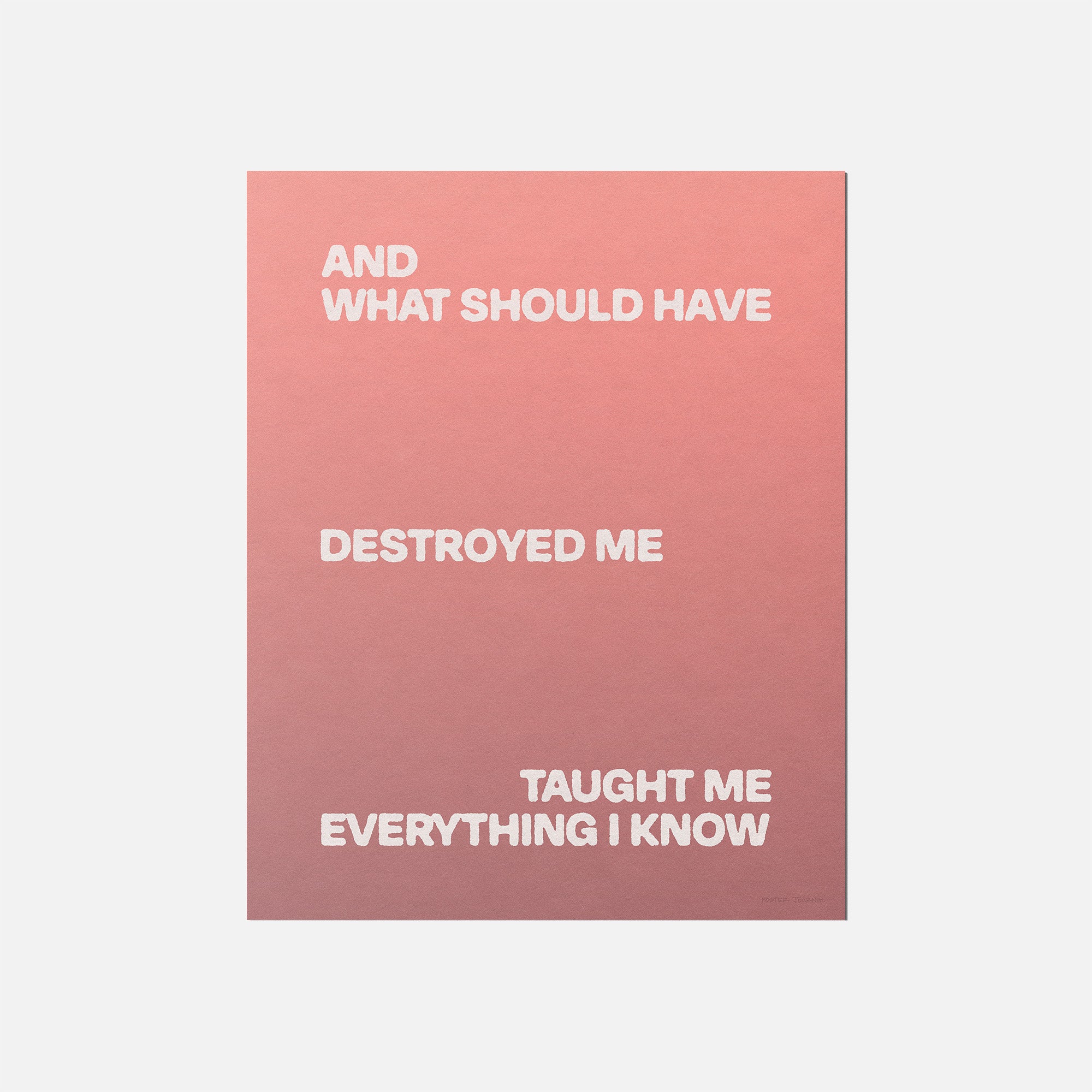 DESTROYED PRINT