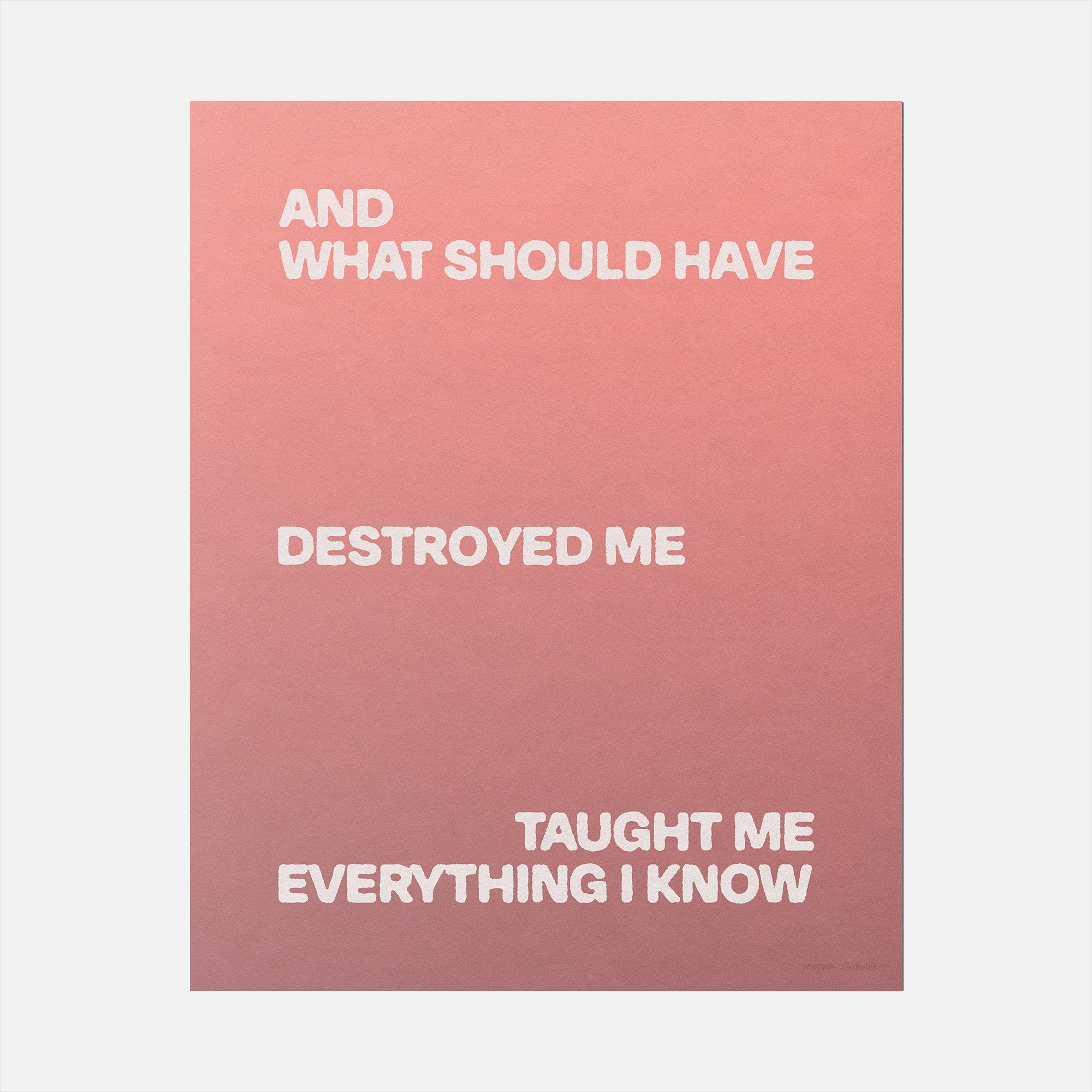 DESTROYED PRINT