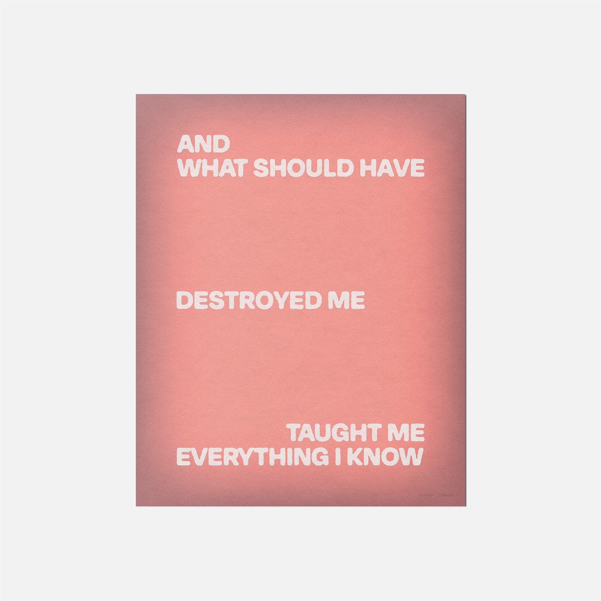 DESTROYED PRINT