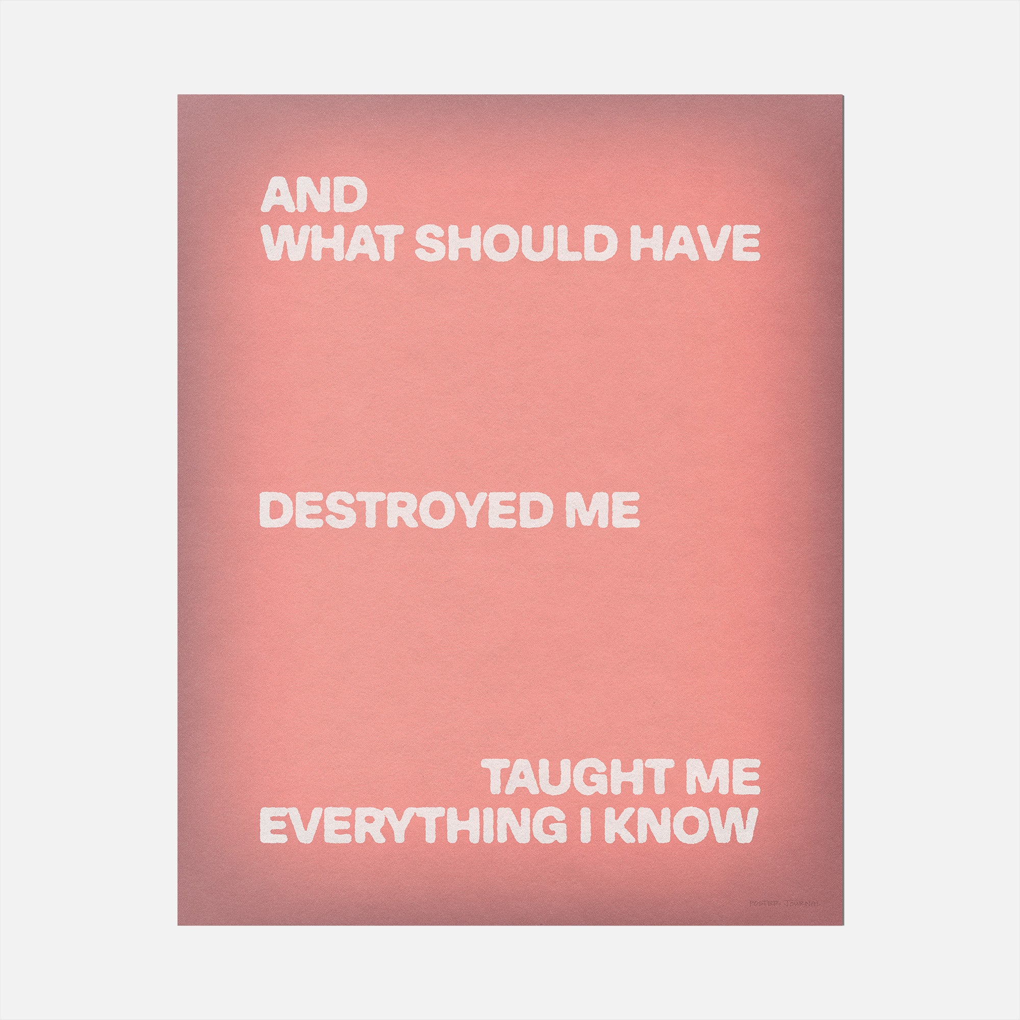 DESTROYED PRINT