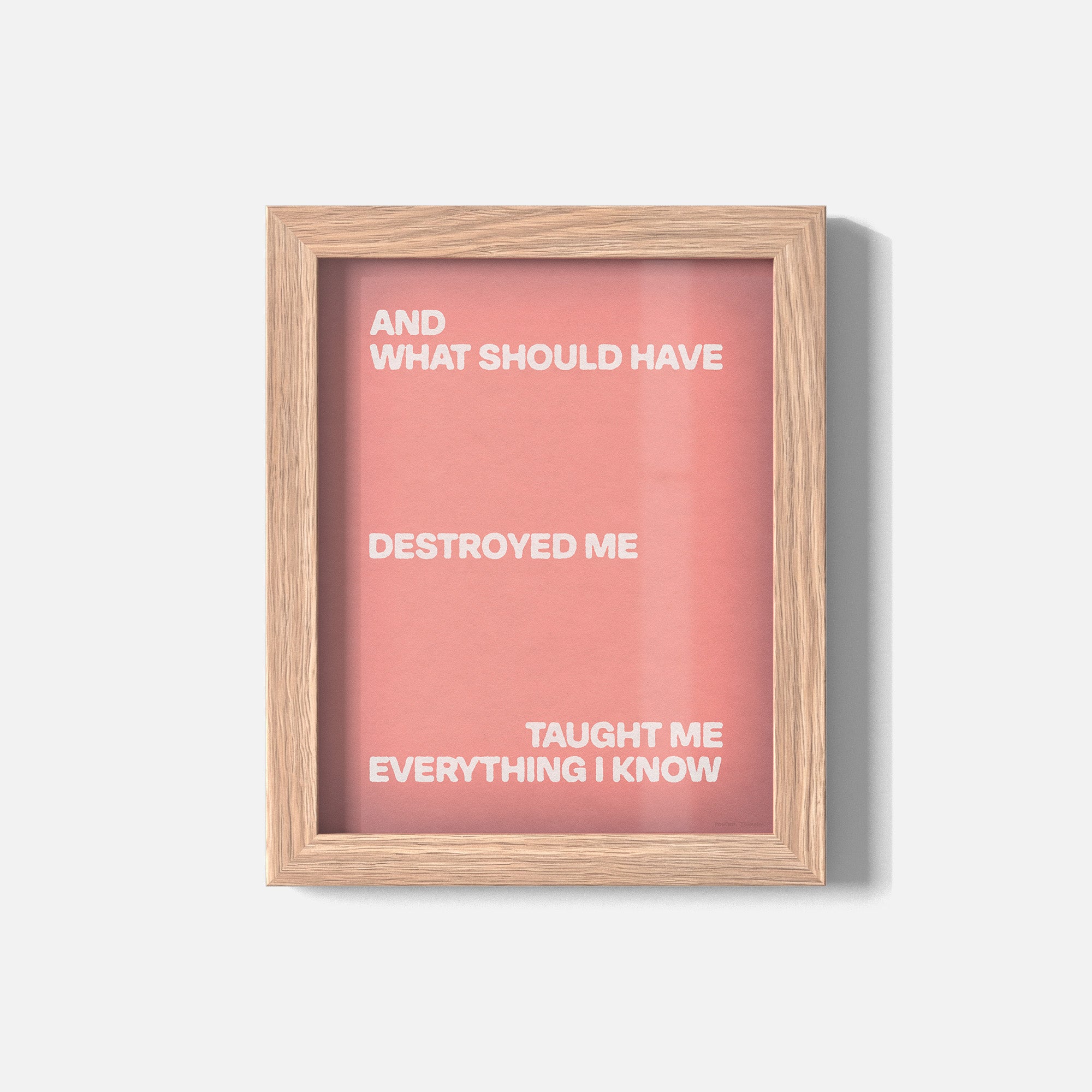 DESTROYED PRINT