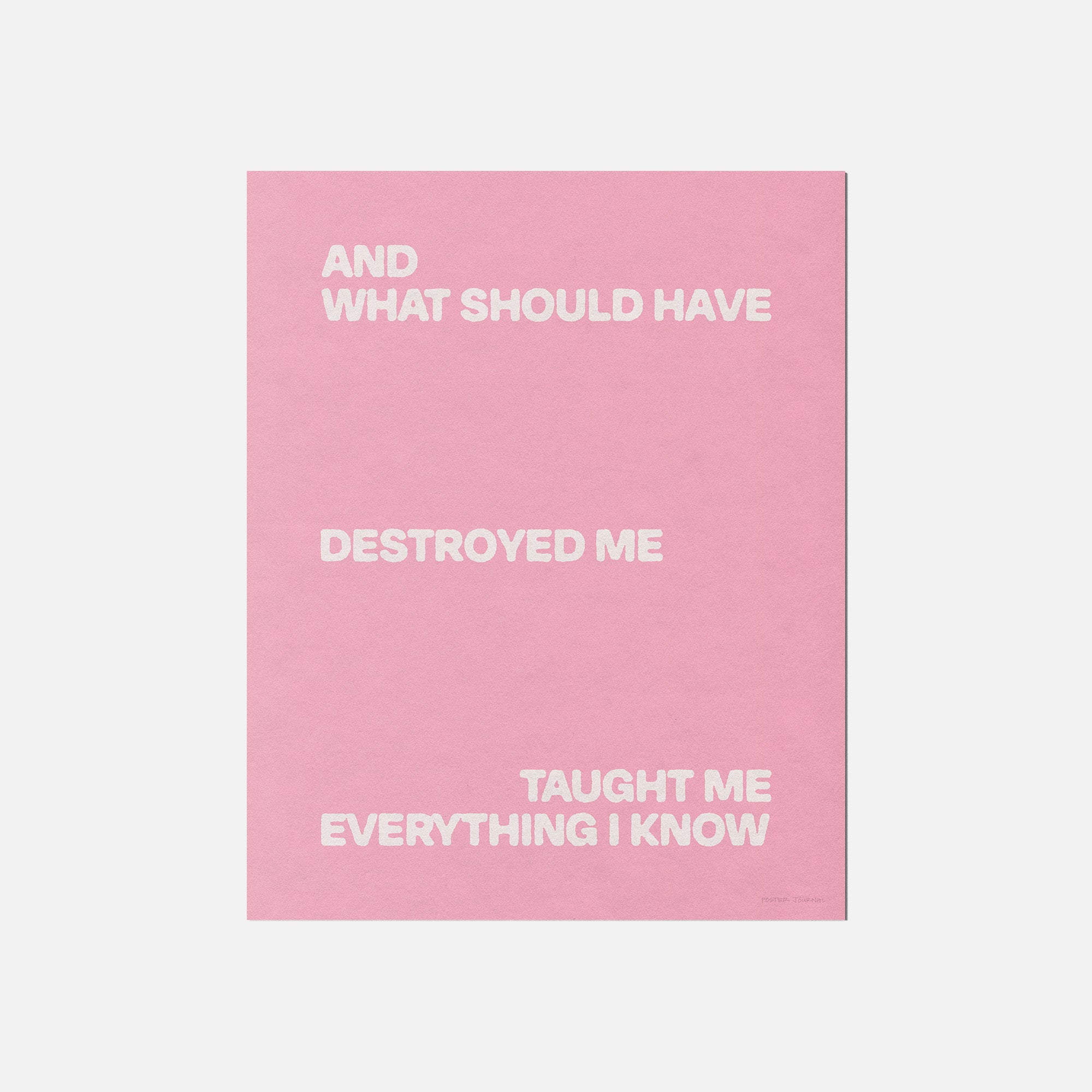 DESTROYED PRINT