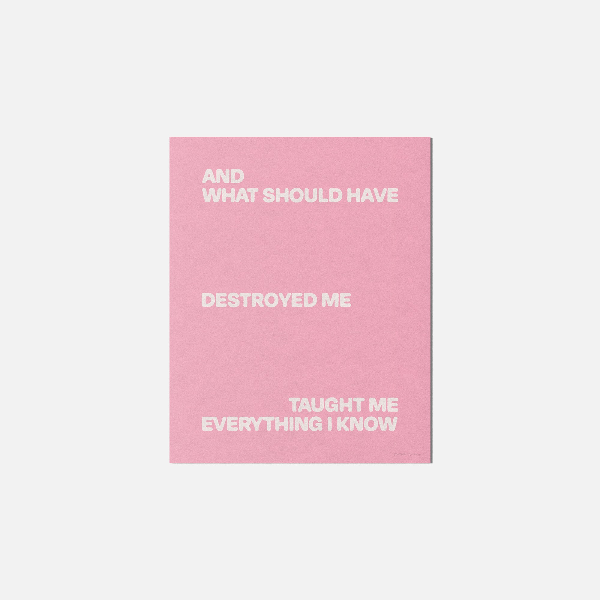 DESTROYED PRINT