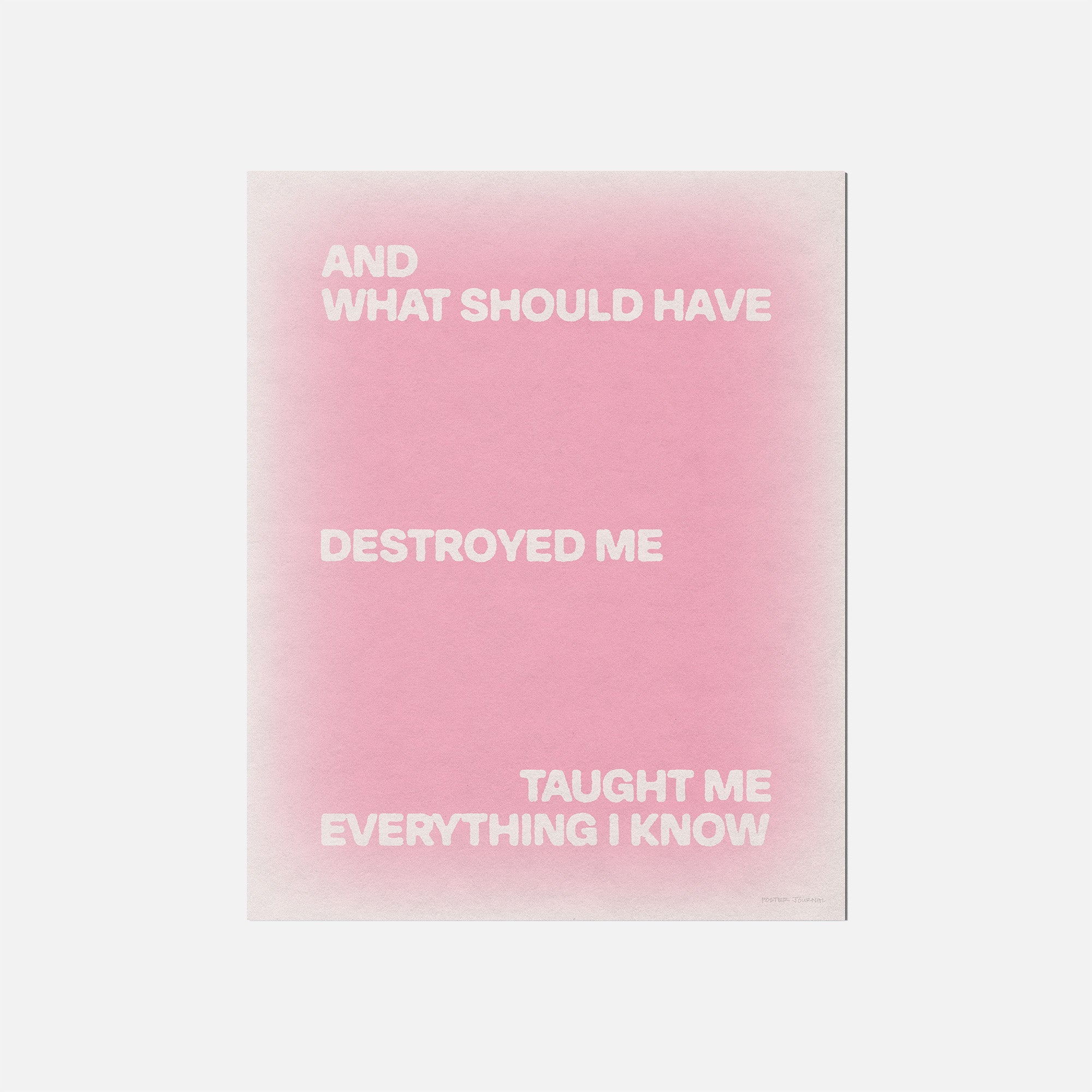 DESTROYED PRINT