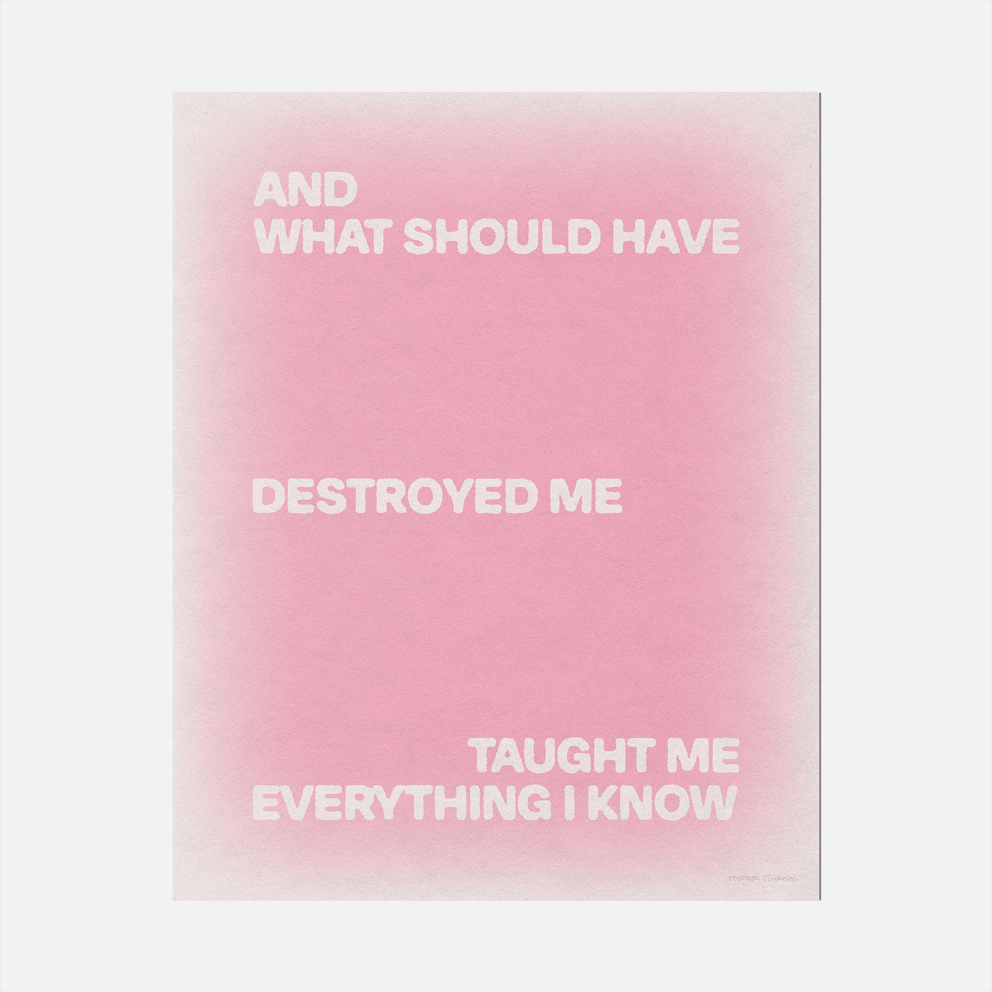 DESTROYED PRINT
