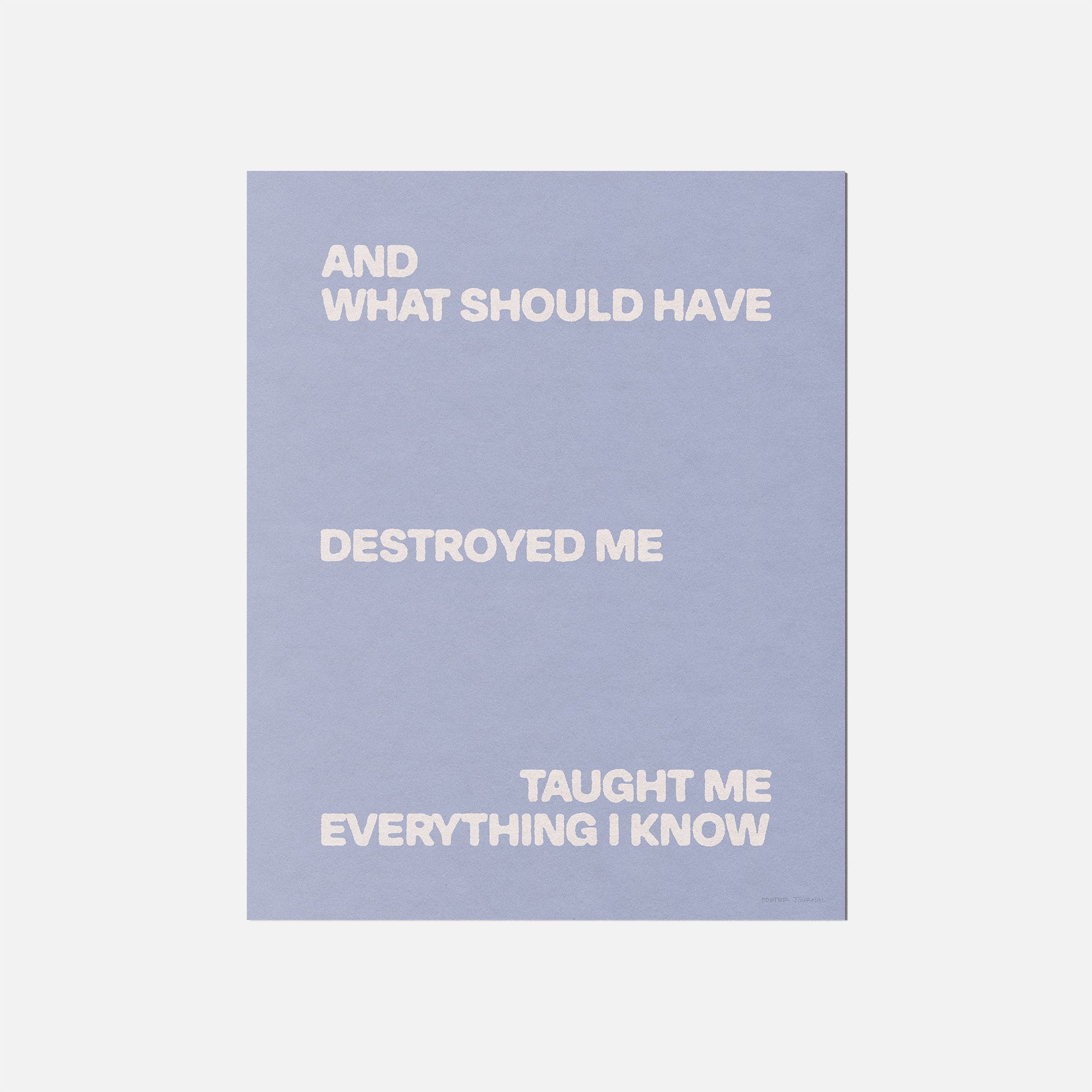 DESTROYED PRINT