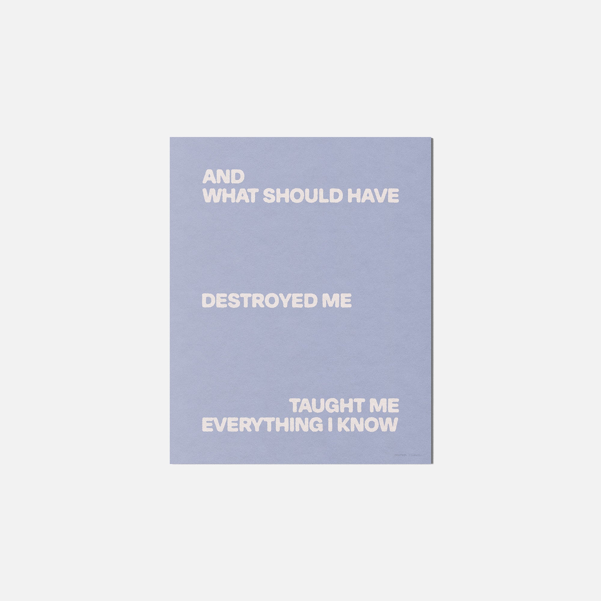 DESTROYED PRINT