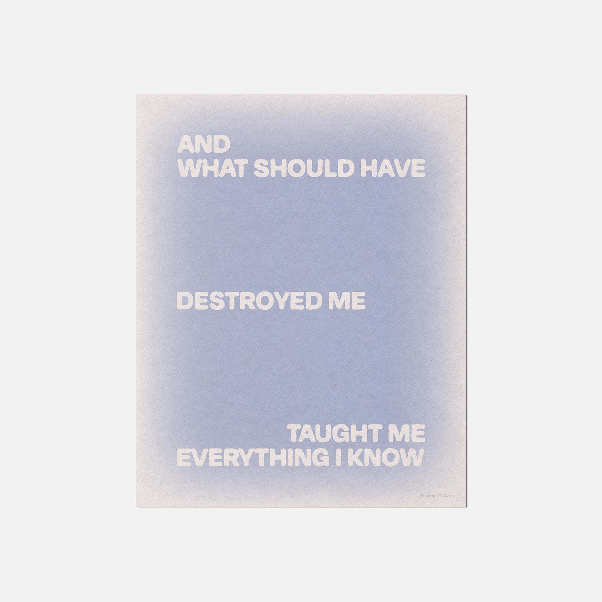 DESTROYED PRINT