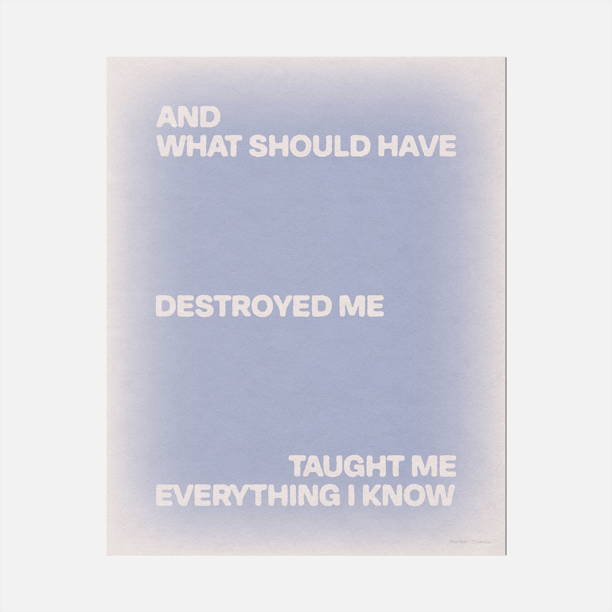 DESTROYED PRINT