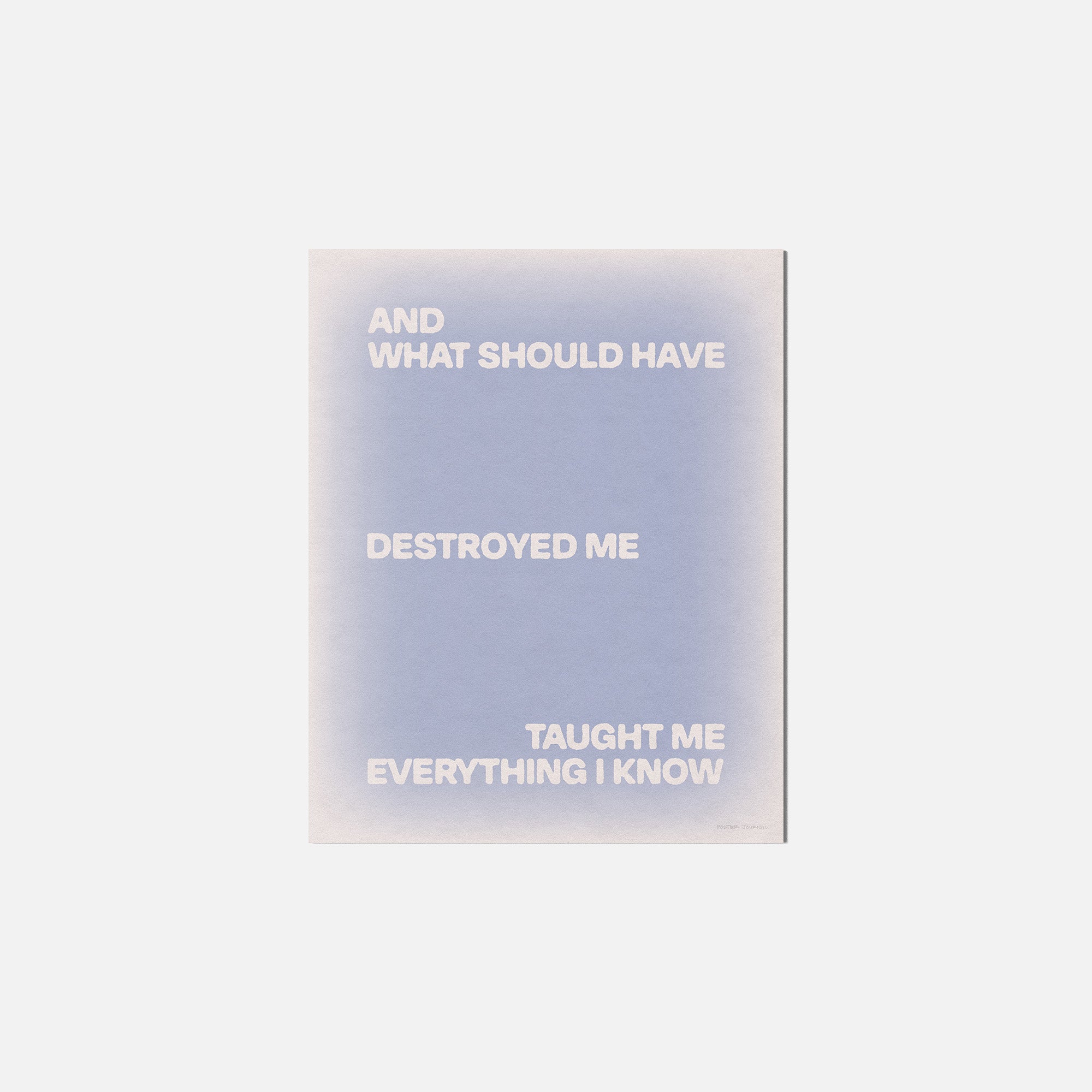 DESTROYED PRINT