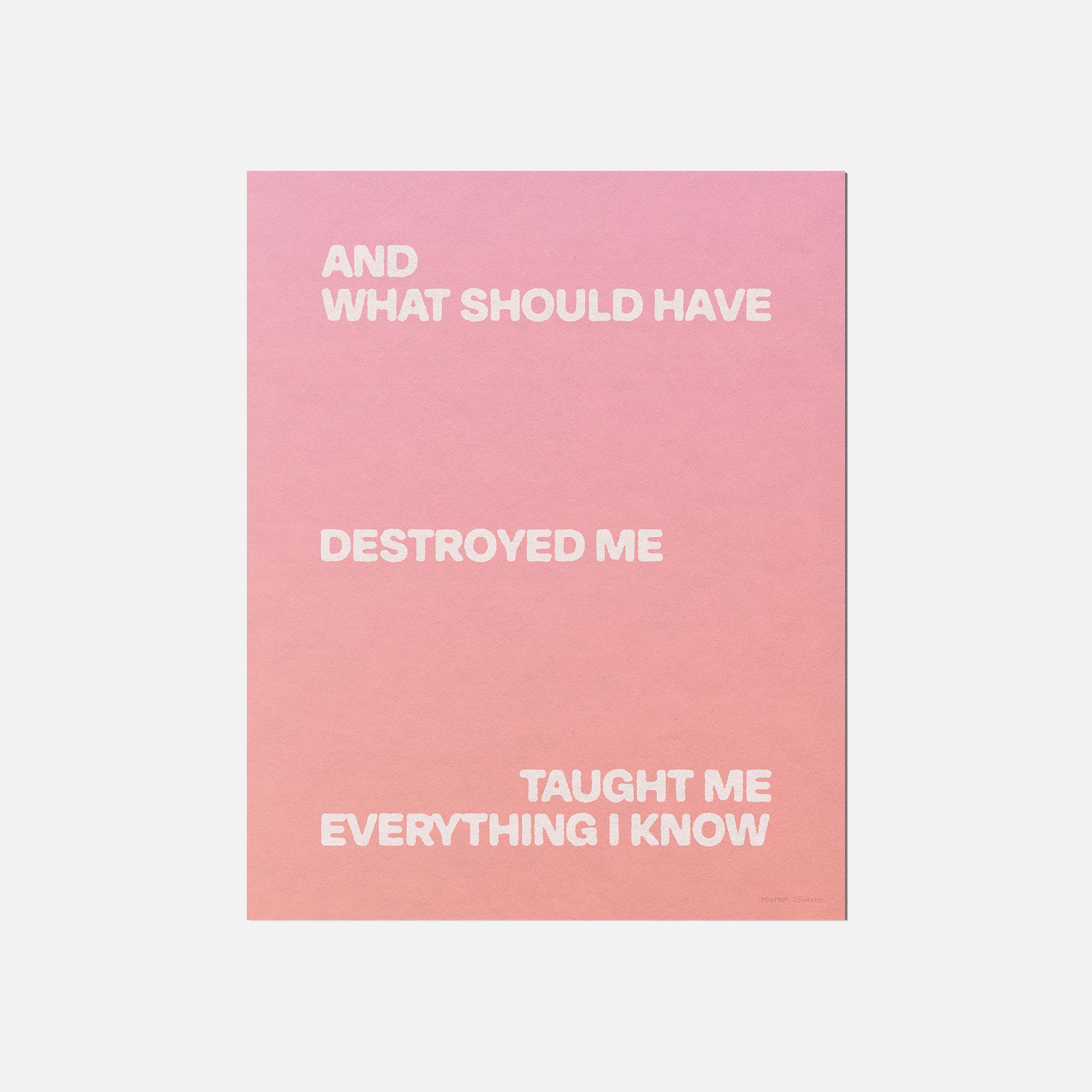 DESTROYED PRINT
