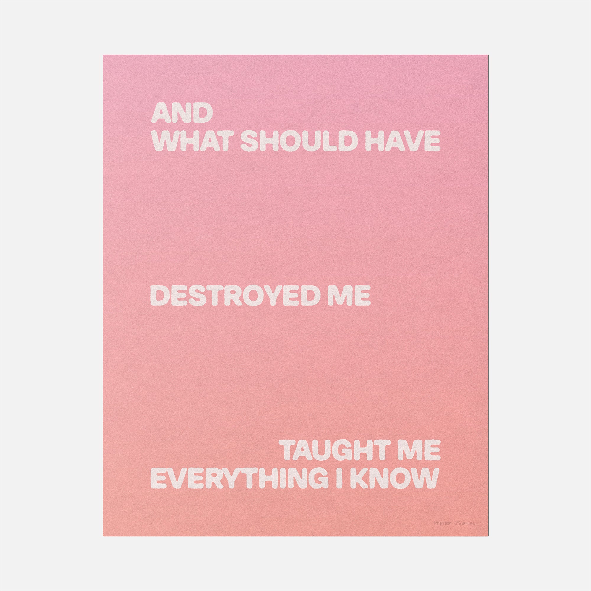 DESTROYED PRINT