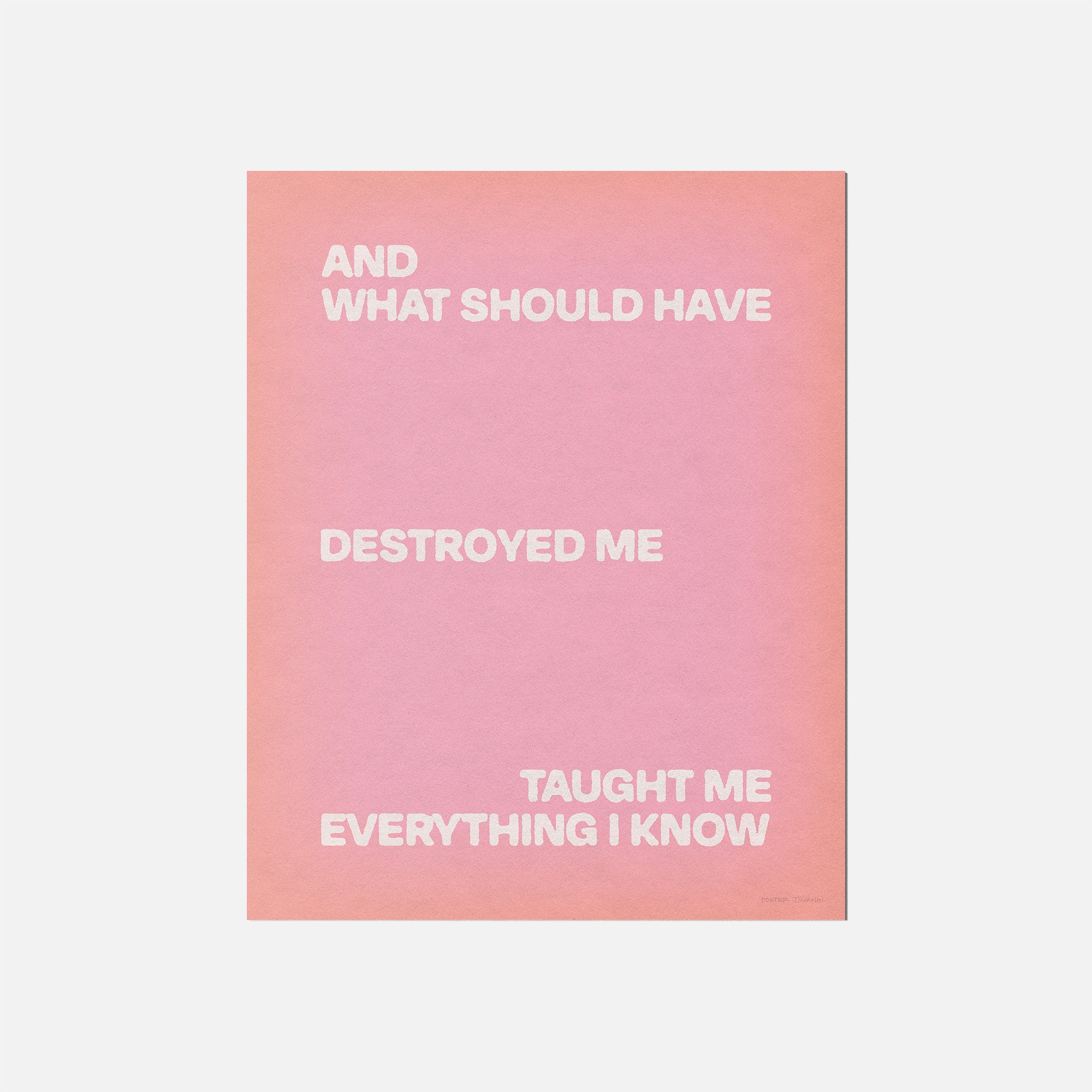DESTROYED PRINT
