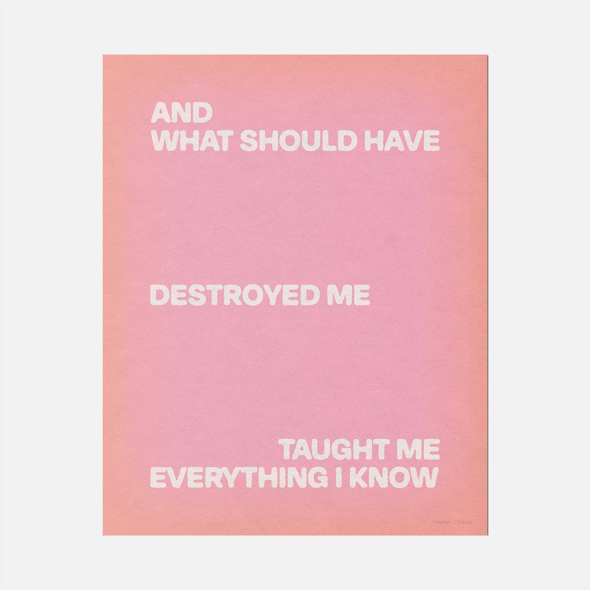 DESTROYED PRINT