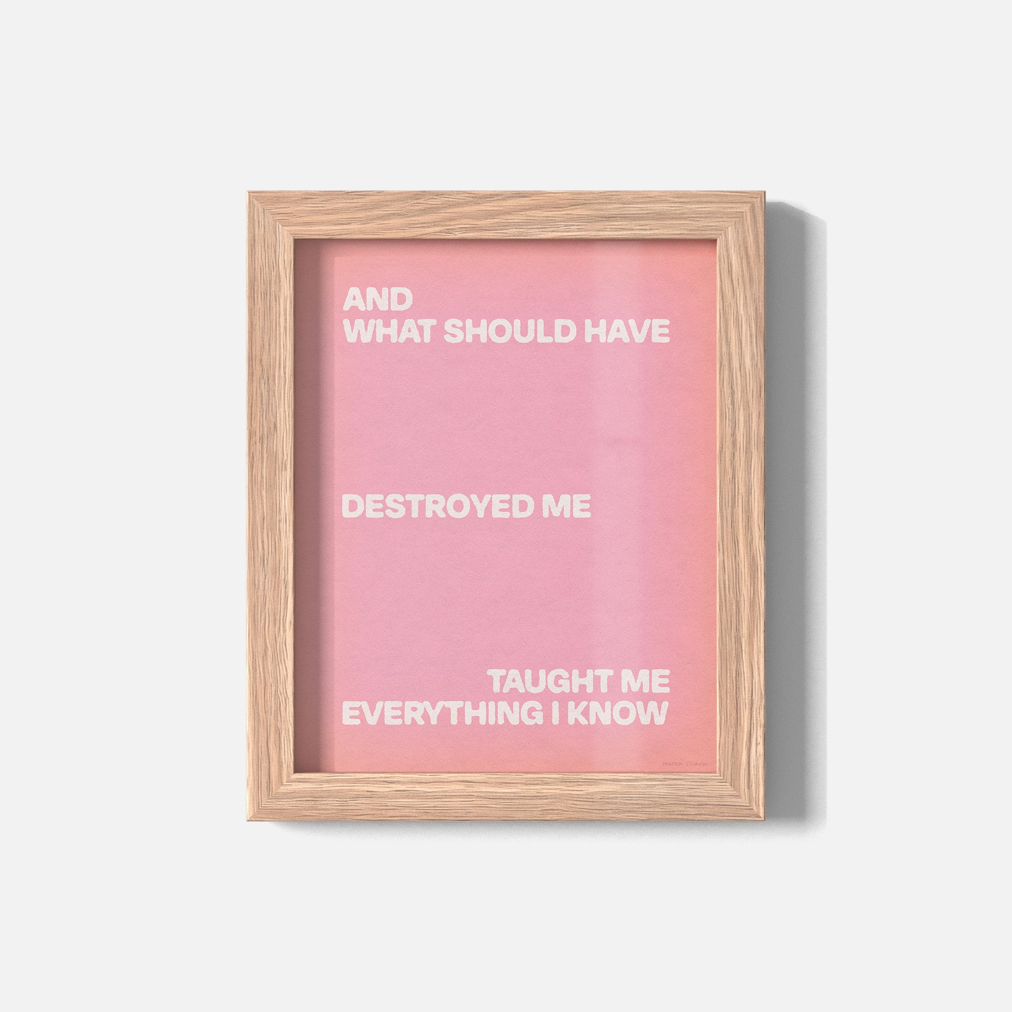 DESTROYED PRINT