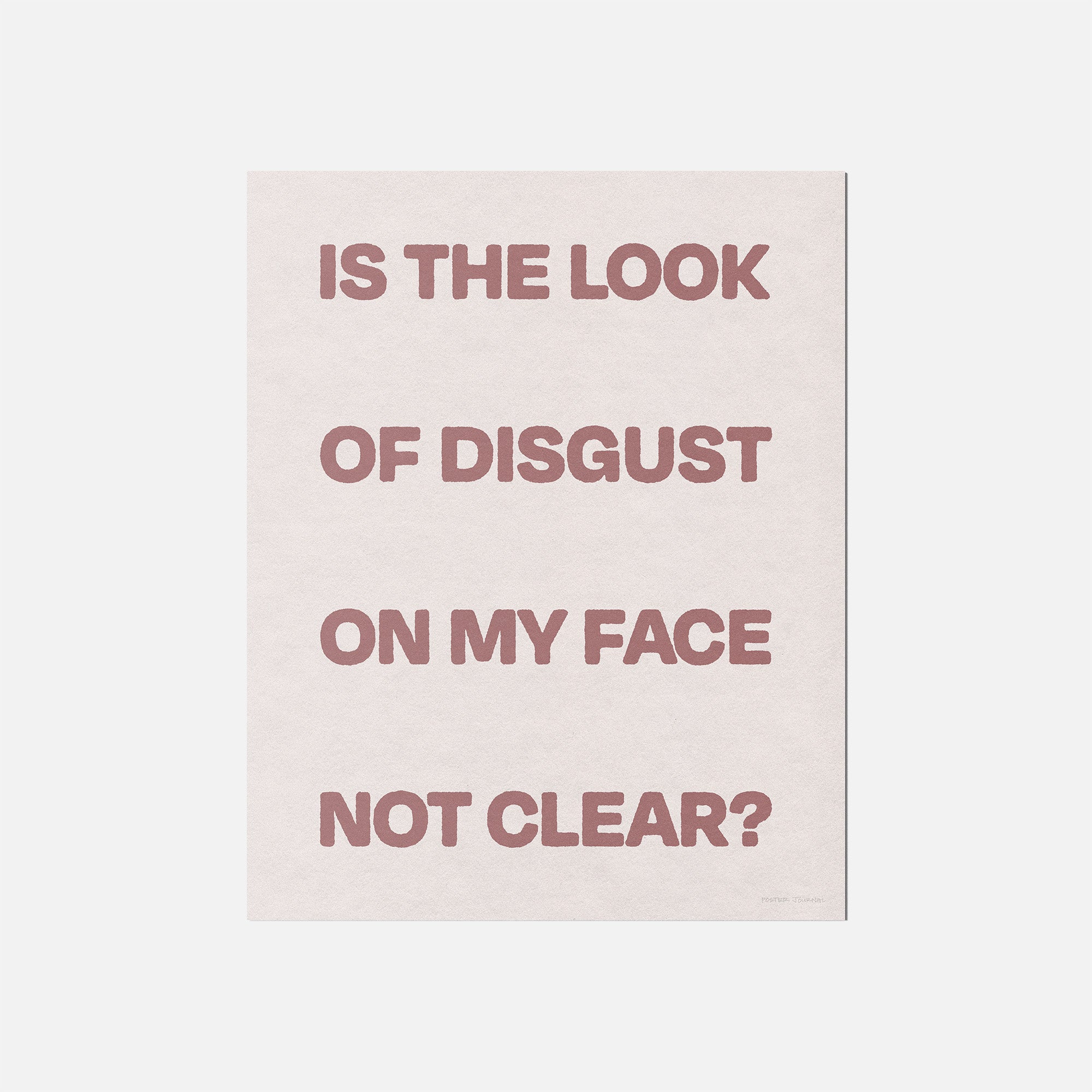 DISGUST PRINT