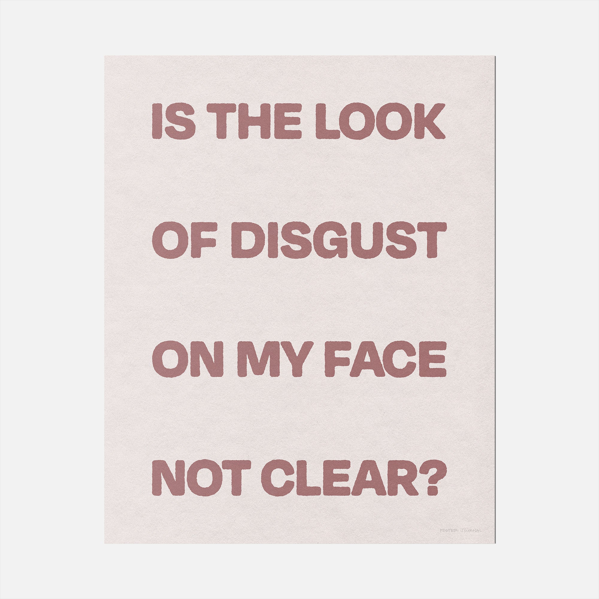 DISGUST PRINT