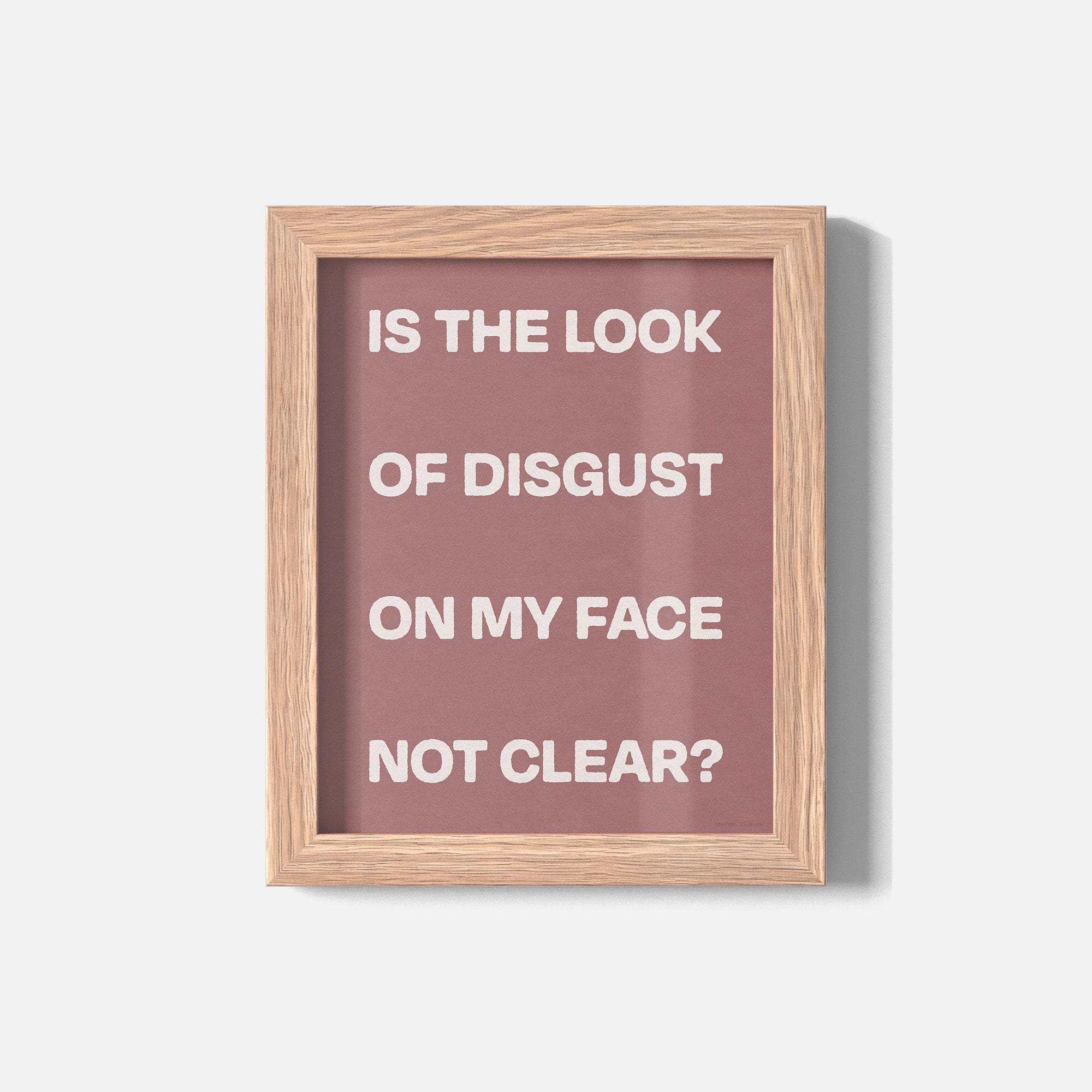 DISGUST PRINT