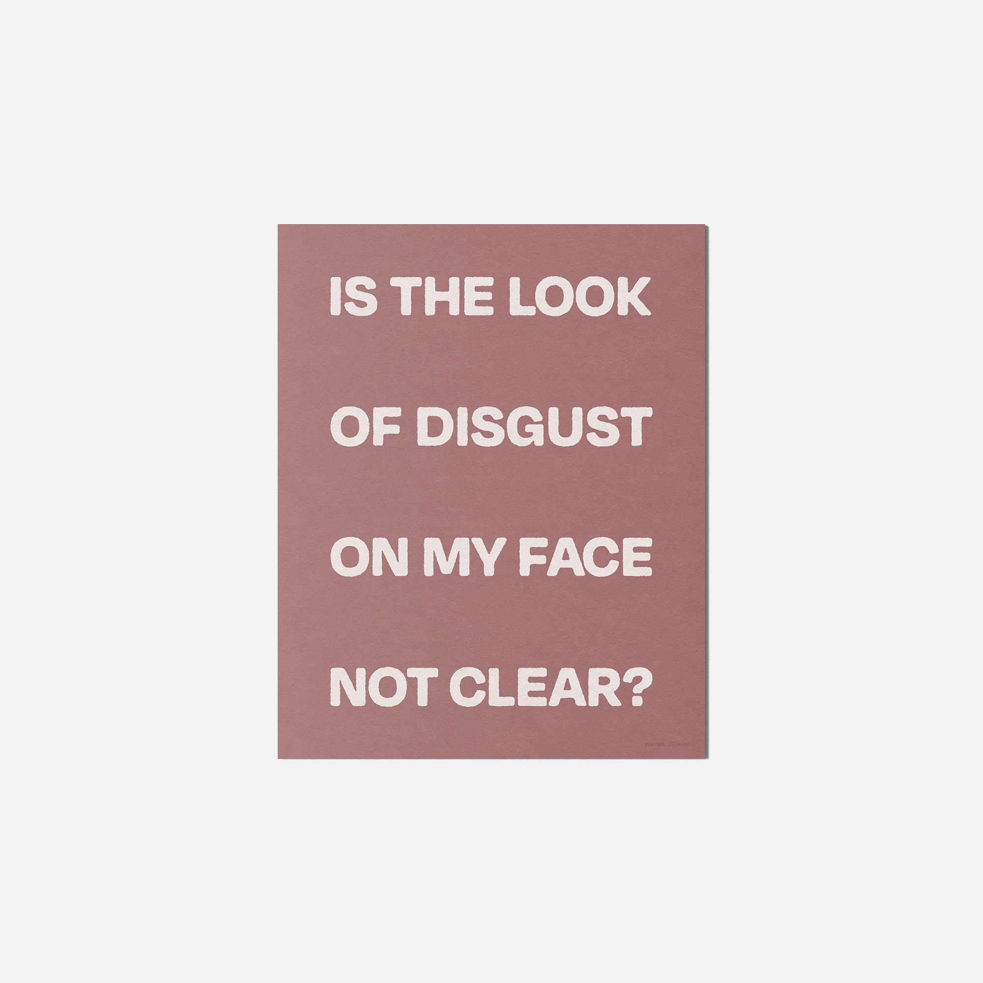 DISGUST PRINT