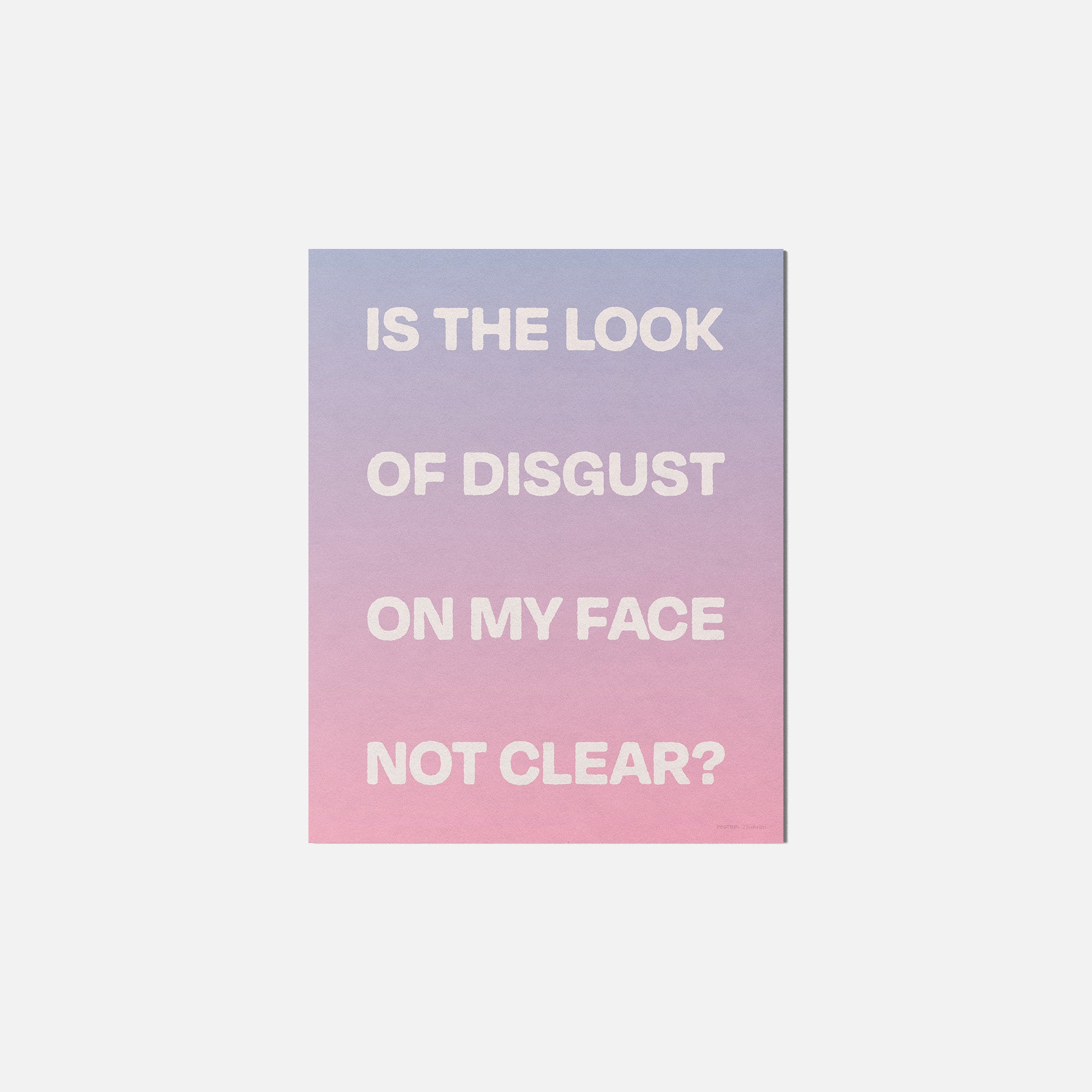 DISGUST PRINT