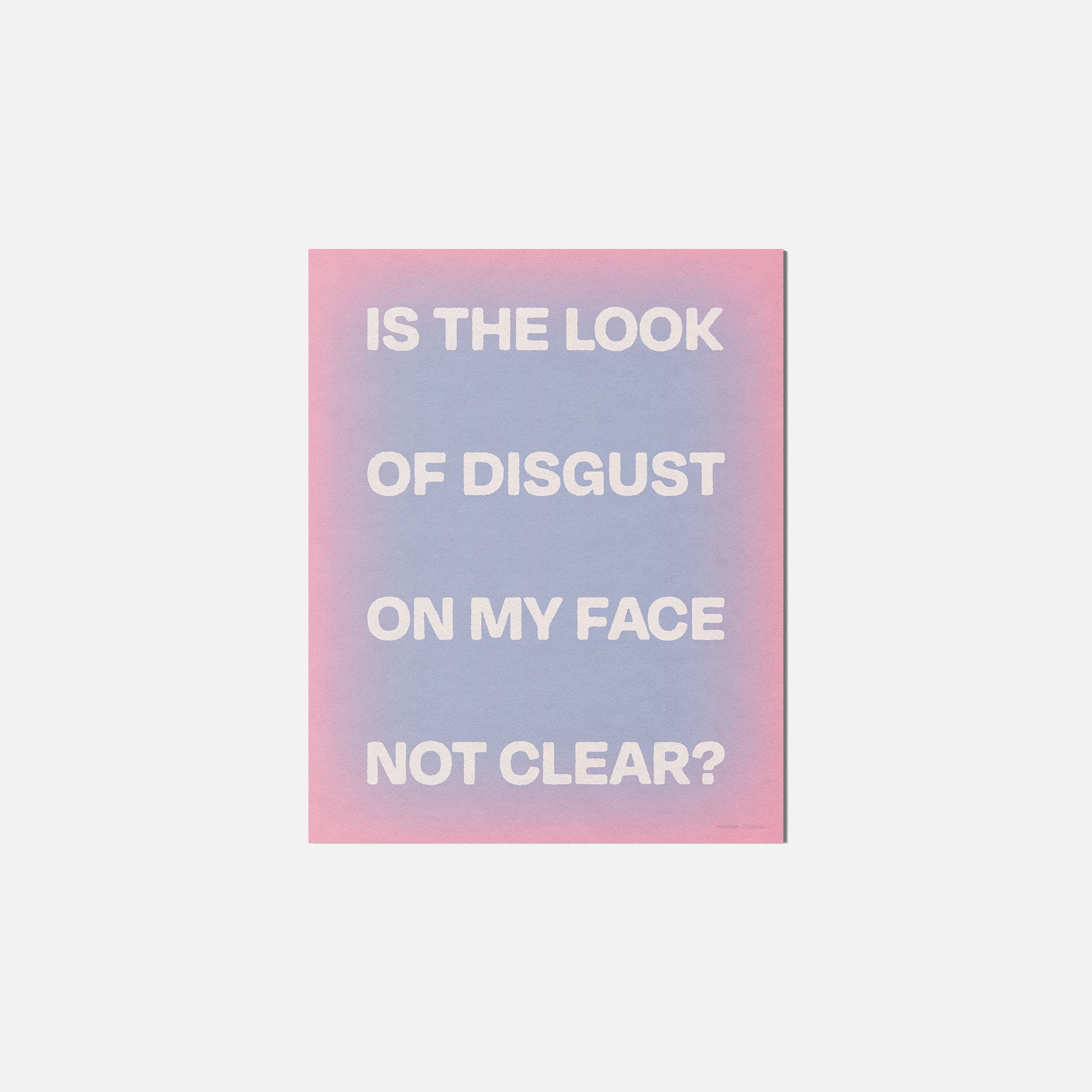 DISGUST PRINT